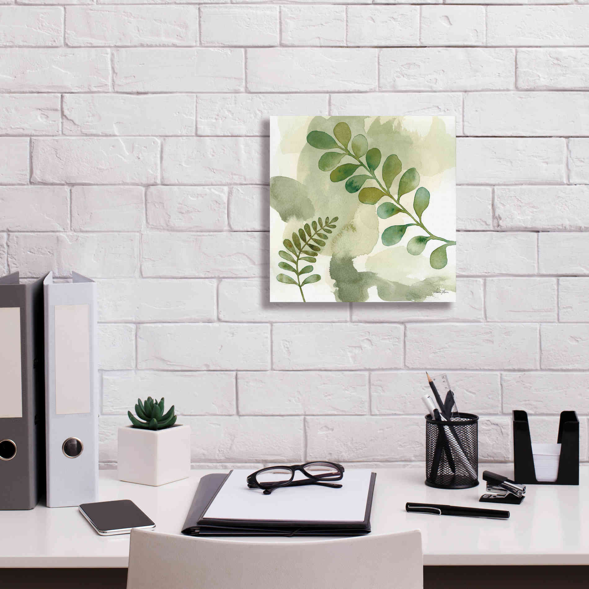 'Woodland Walk III' by Laura Horn, Canvas Wall Art,12 x 12