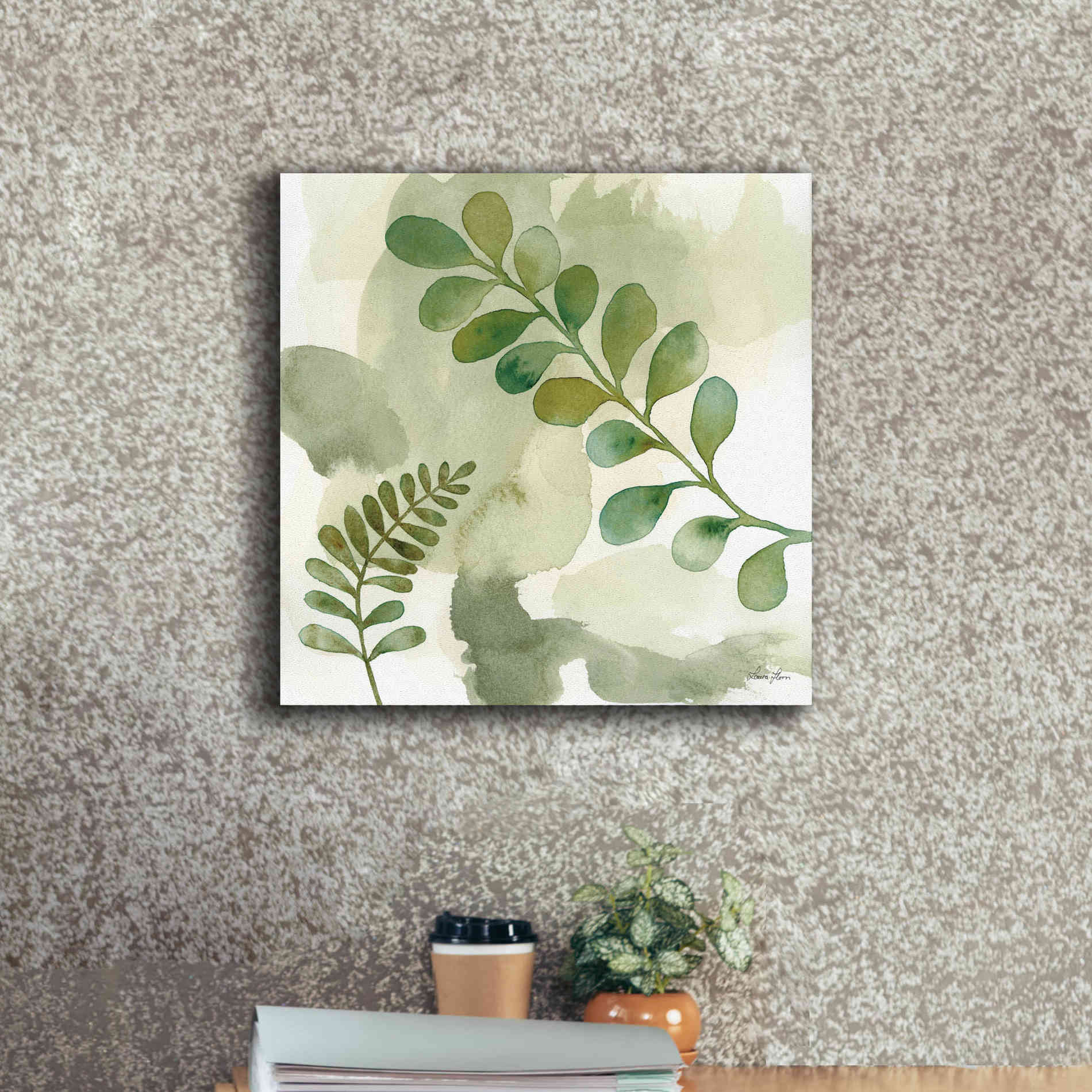 'Woodland Walk III' by Laura Horn, Canvas Wall Art,18 x 18