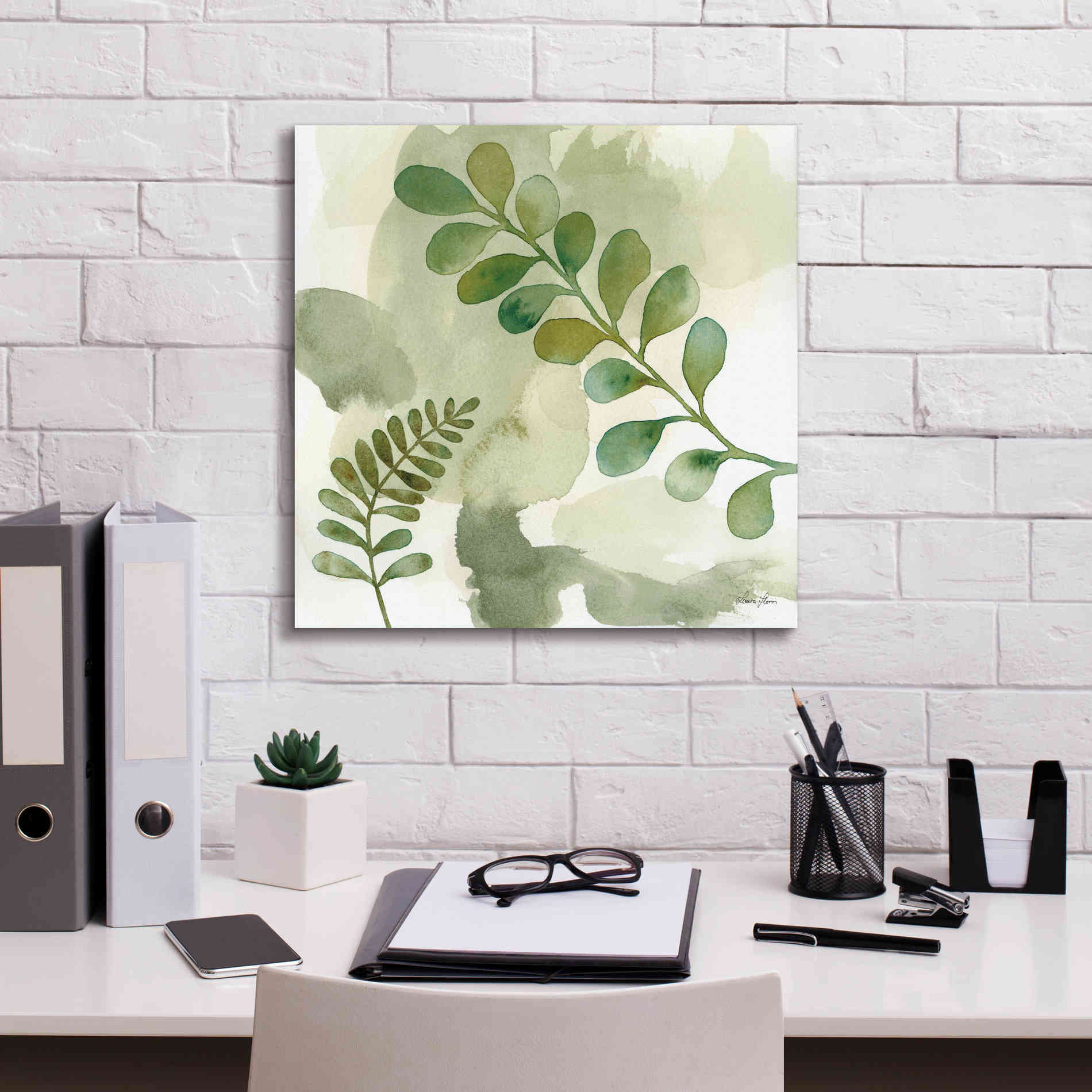 'Woodland Walk III' by Laura Horn, Canvas Wall Art,18 x 18