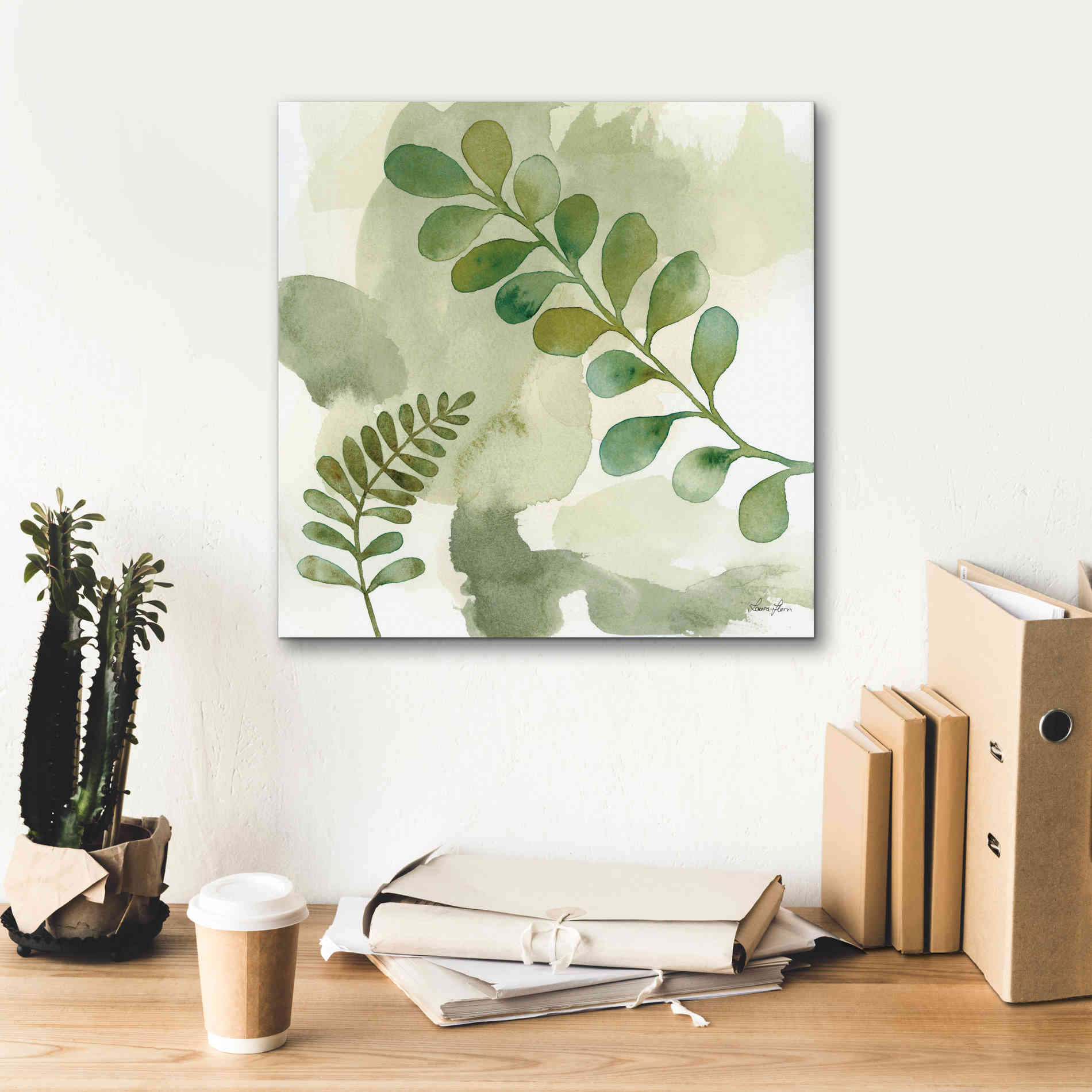 'Woodland Walk III' by Laura Horn, Canvas Wall Art,18 x 18