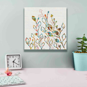'Rainbow Vines with Flowers Spice' by Kathy Ferguson, Canvas Wall Art,12 x 12