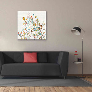 'Rainbow Vines with Flowers Spice' by Kathy Ferguson, Canvas Wall Art,37 x 37