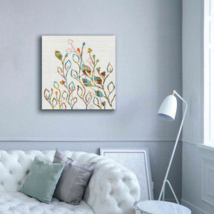 'Rainbow Vines with Flowers Spice' by Kathy Ferguson, Canvas Wall Art,37 x 37