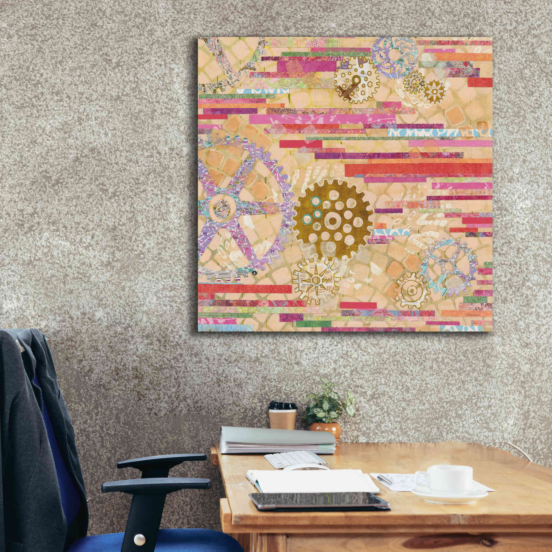'EU Timetable II' by Kathy Ferguson, Canvas Wall Art,37 x 37