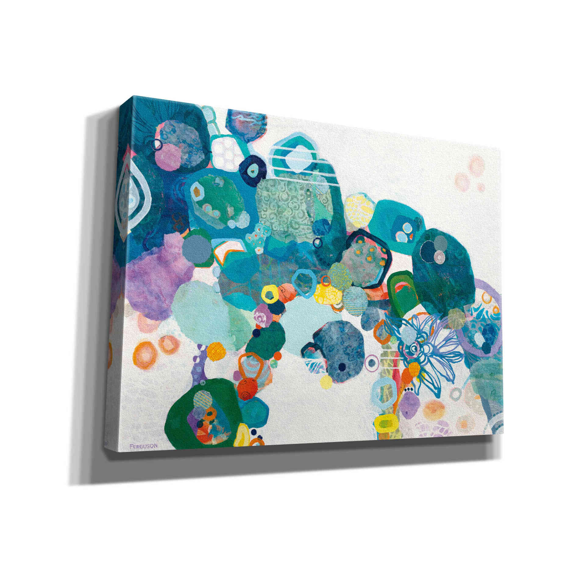 'Bridging our Differences' by Kathy Ferguson, Canvas Wall Art