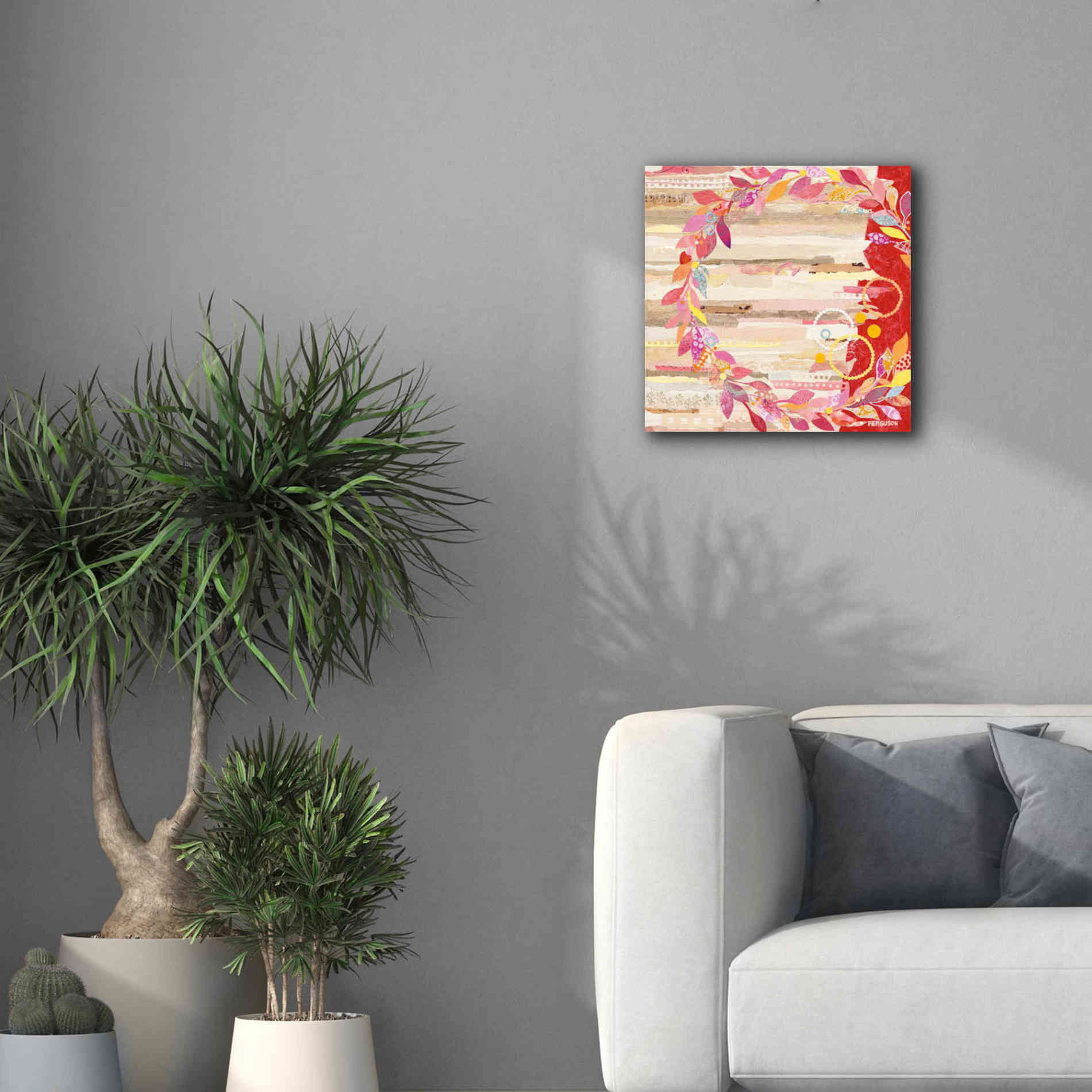 'Resting on Ones Laurels' by Kathy Ferguson, Canvas Wall Art,18 x 18