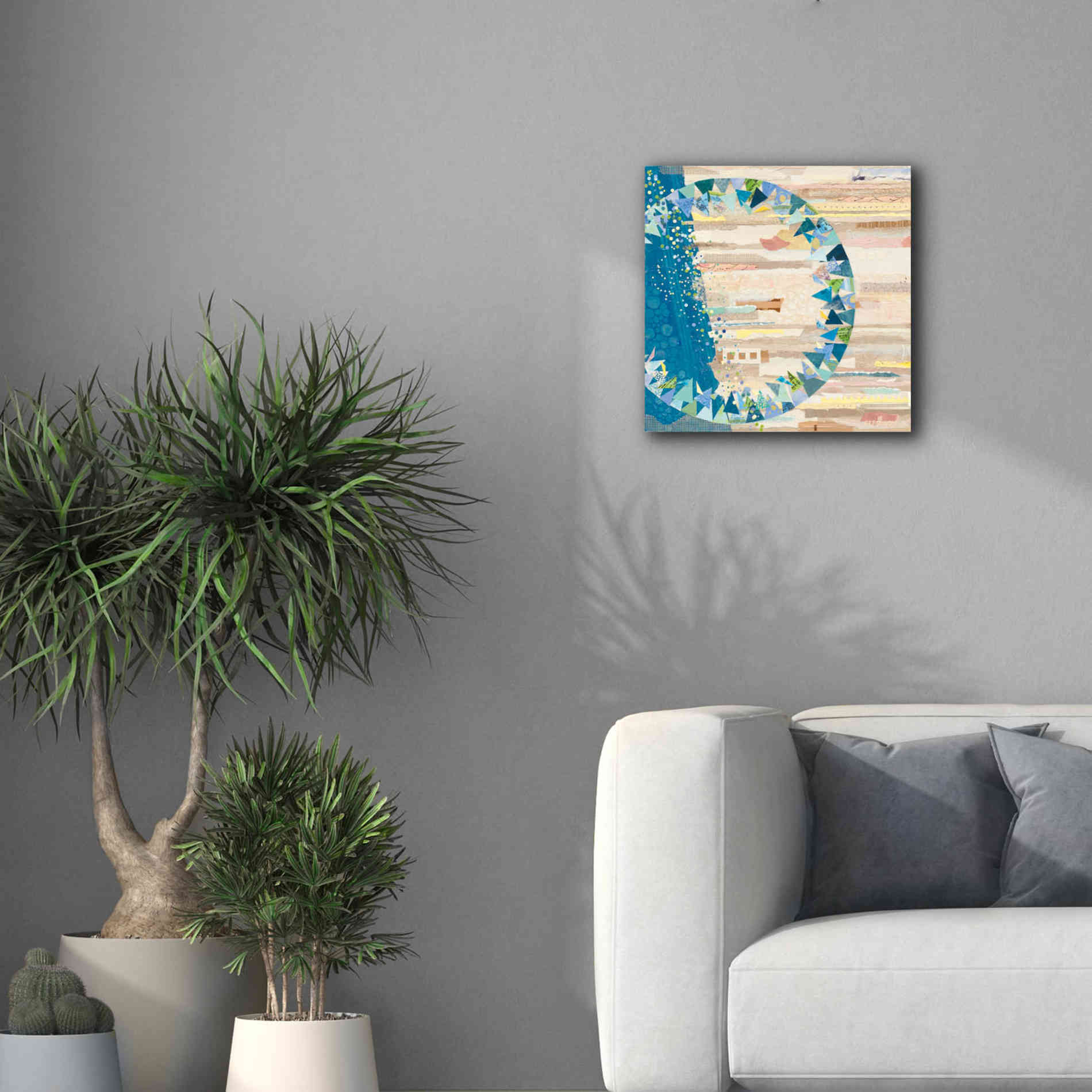 'The Calm and The Storm' by Kathy Ferguson, Canvas Wall Art,18 x 18