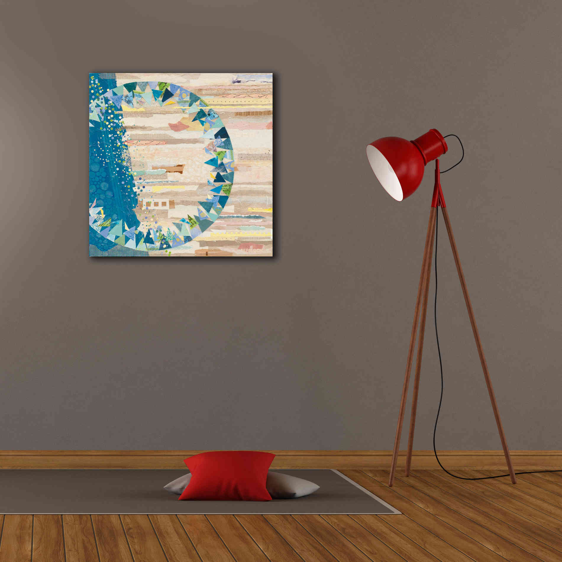 'The Calm and The Storm' by Kathy Ferguson, Canvas Wall Art,26 x 26