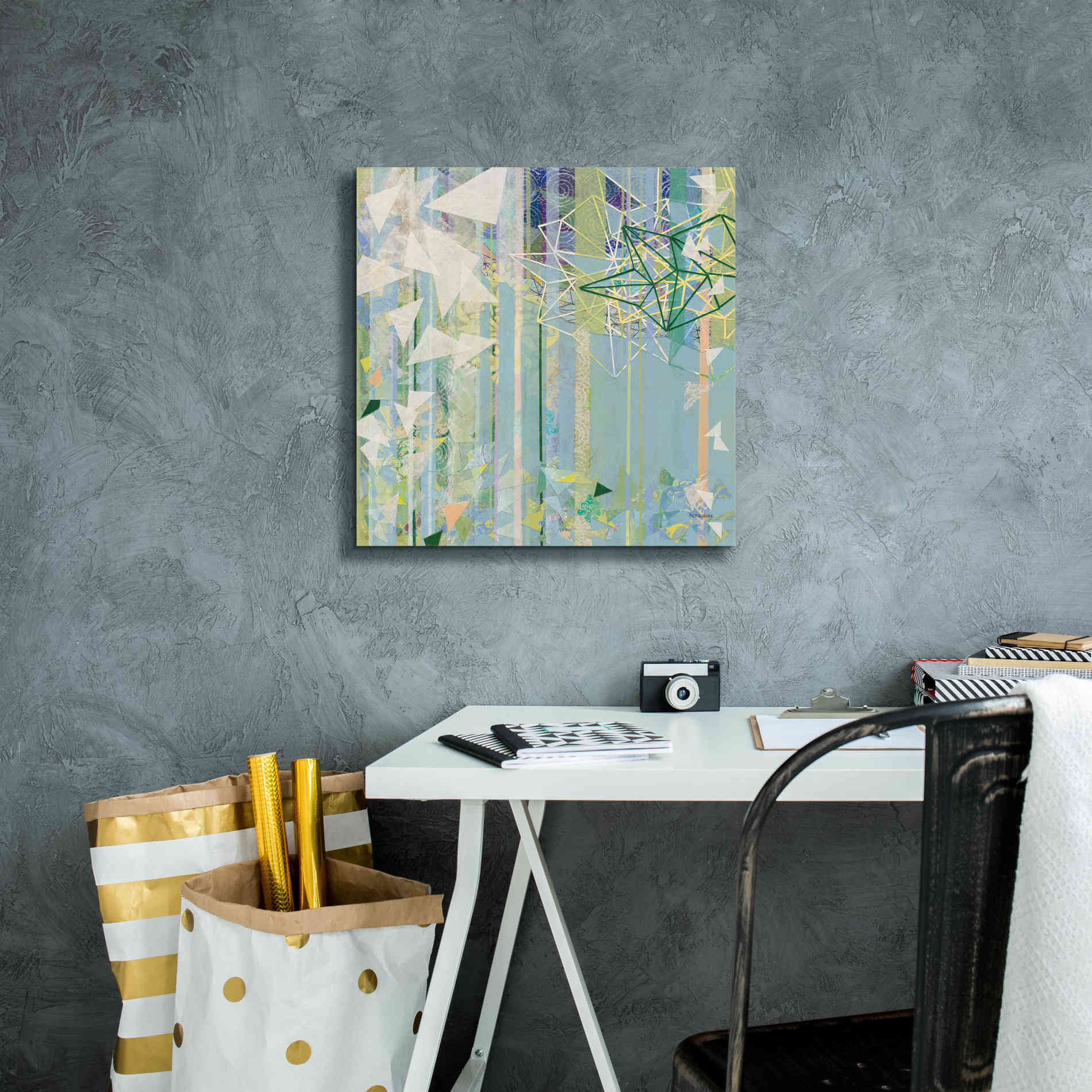 'Hanging Around I' by Kathy Ferguson, Canvas Wall Art,18 x 18