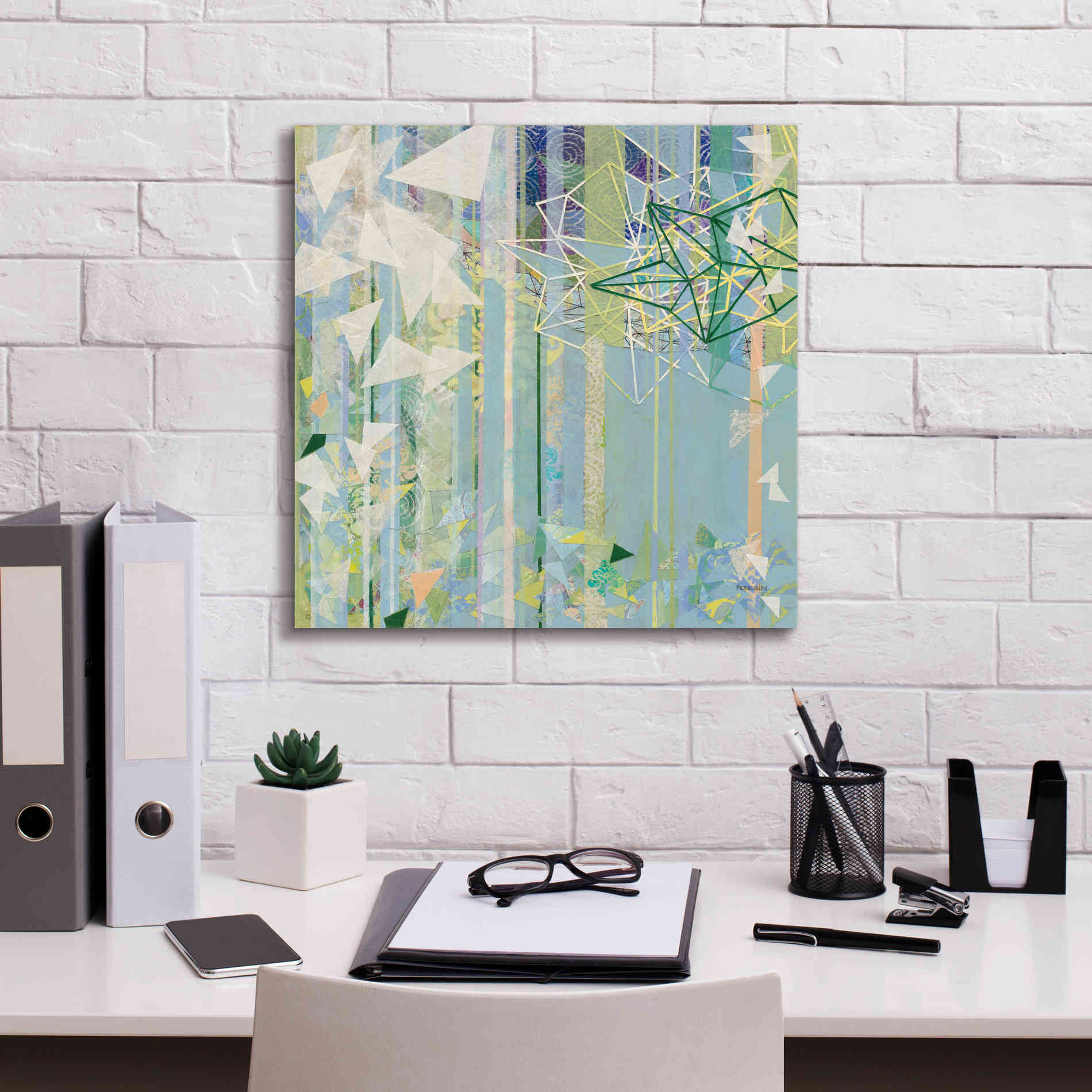 'Hanging Around I' by Kathy Ferguson, Canvas Wall Art,18 x 18