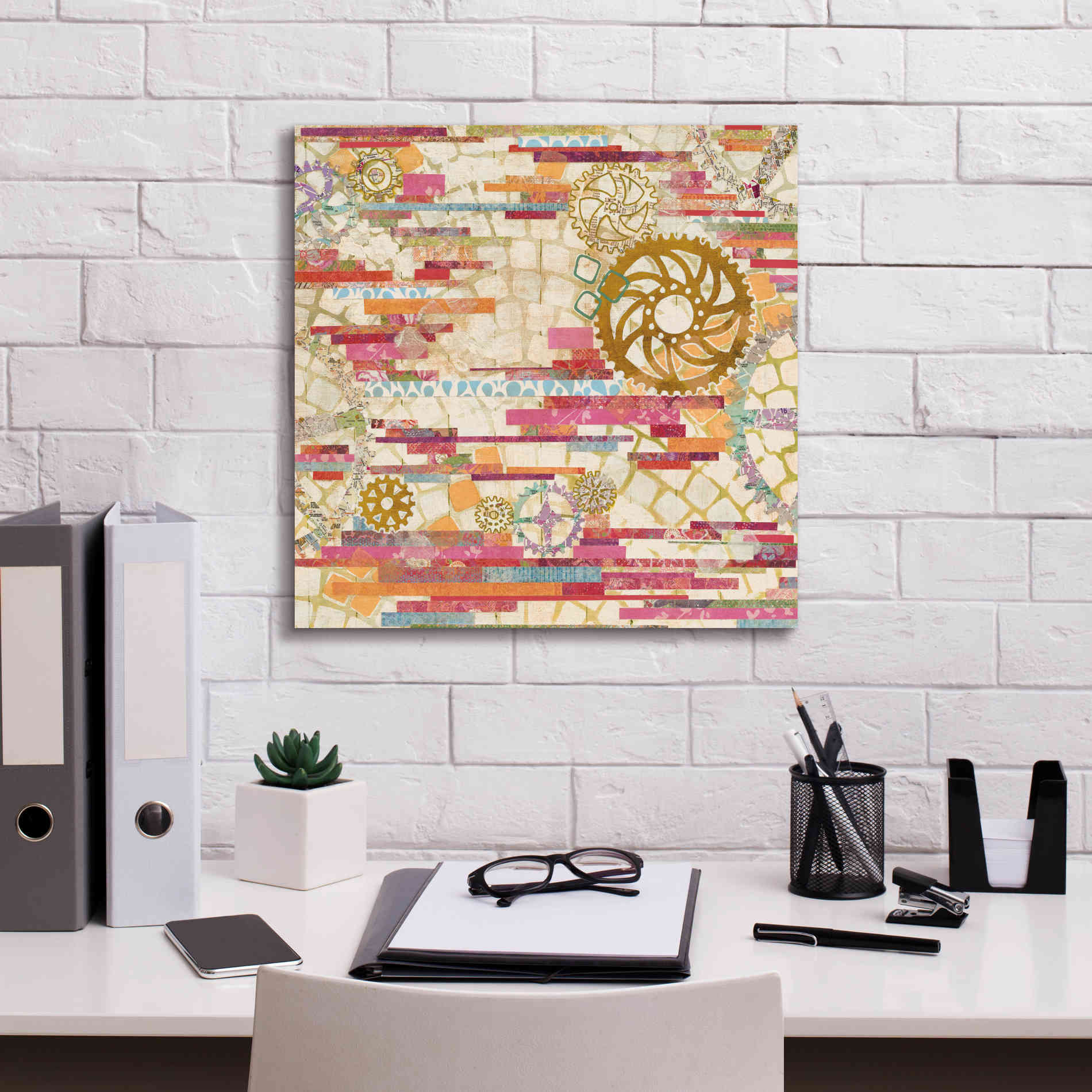 'EU Timetable I on White' by Kathy Ferguson, Canvas Wall Art,18 x 18