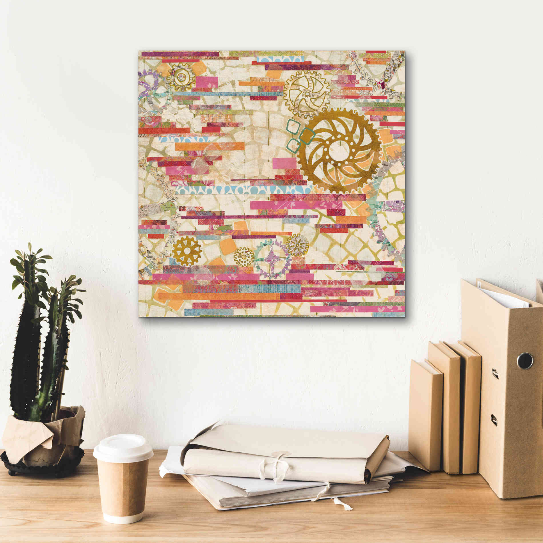 'EU Timetable I on White' by Kathy Ferguson, Canvas Wall Art,18 x 18