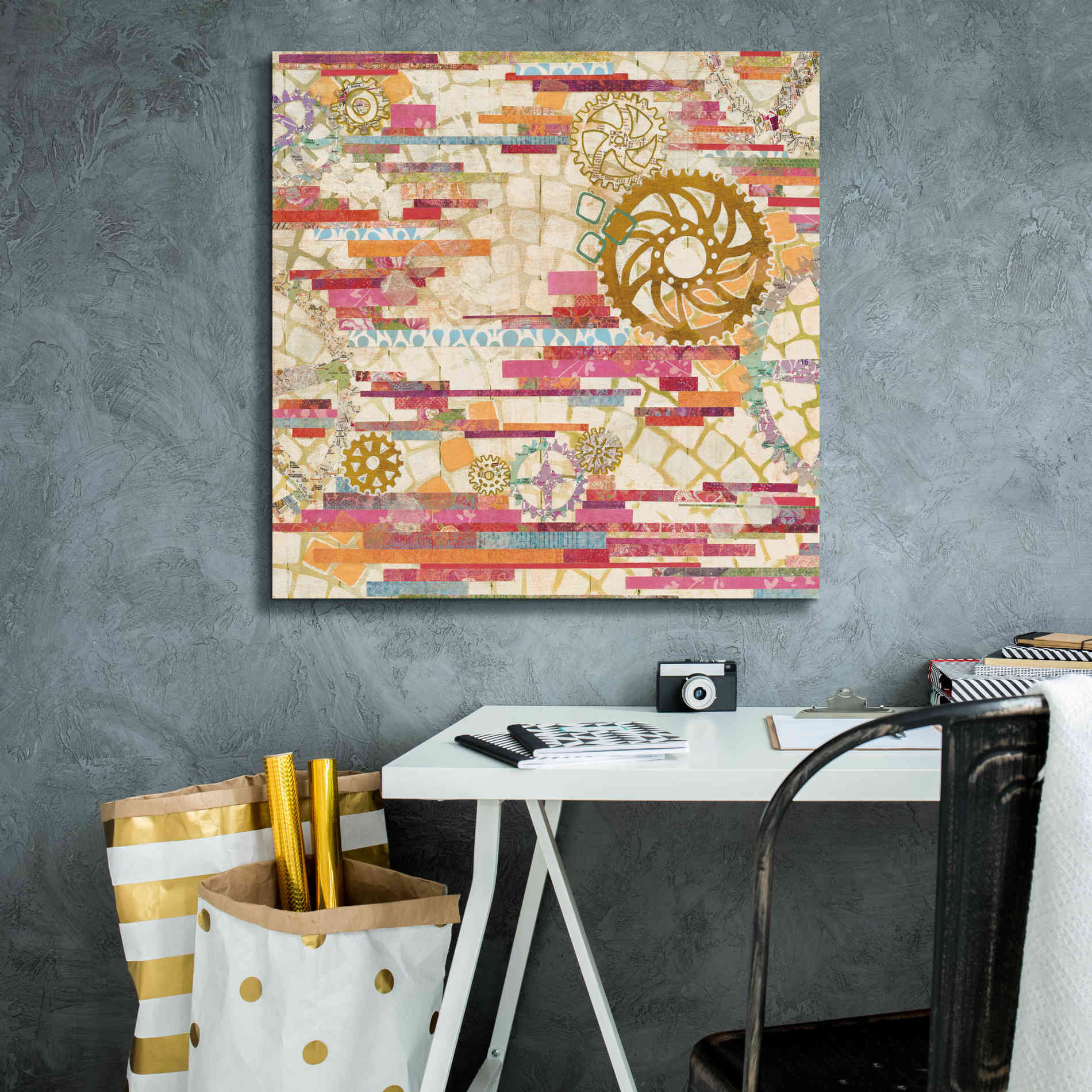 'EU Timetable I on White' by Kathy Ferguson, Canvas Wall Art,26 x 26