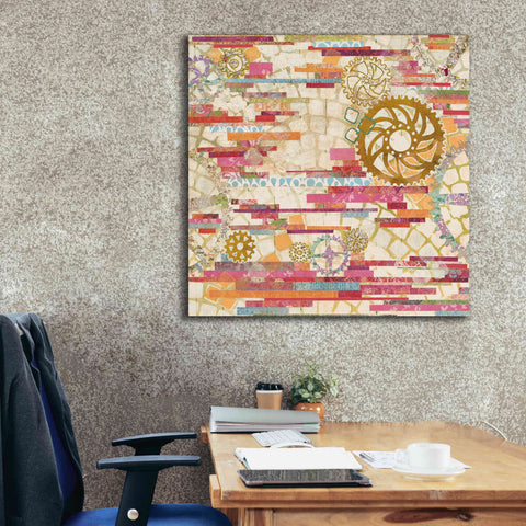 Image of 'EU Timetable I on White' by Kathy Ferguson, Canvas Wall Art,37 x 37