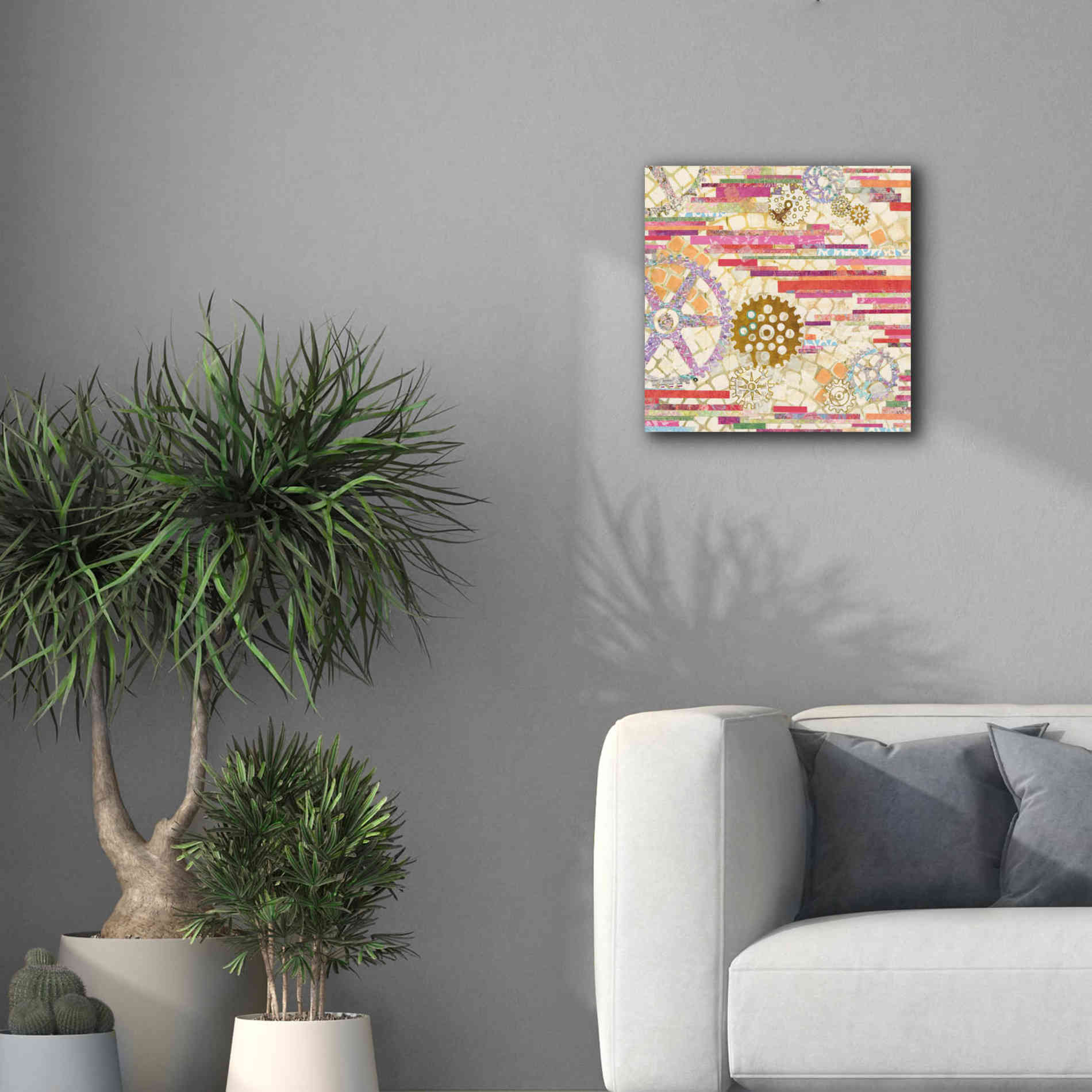 'EU Timetable II on White' by Kathy Ferguson, Canvas Wall Art,18 x 18