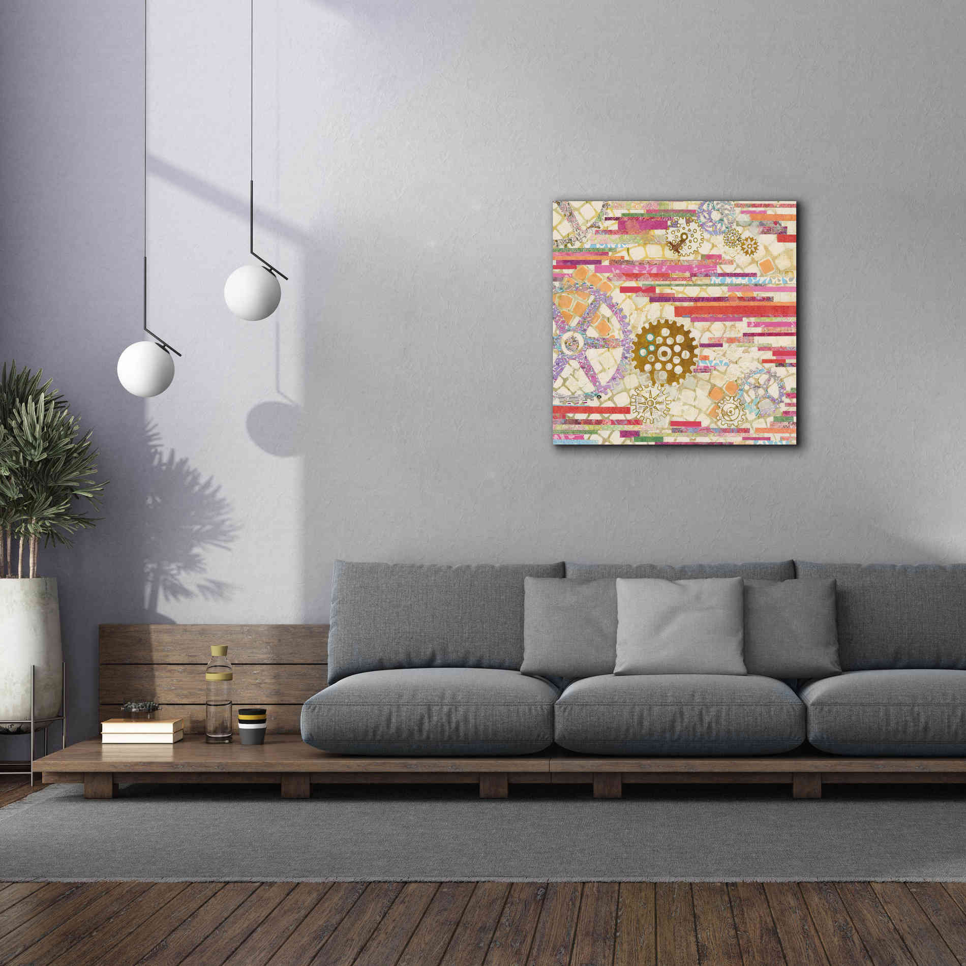'EU Timetable II on White' by Kathy Ferguson, Canvas Wall Art,37 x 37