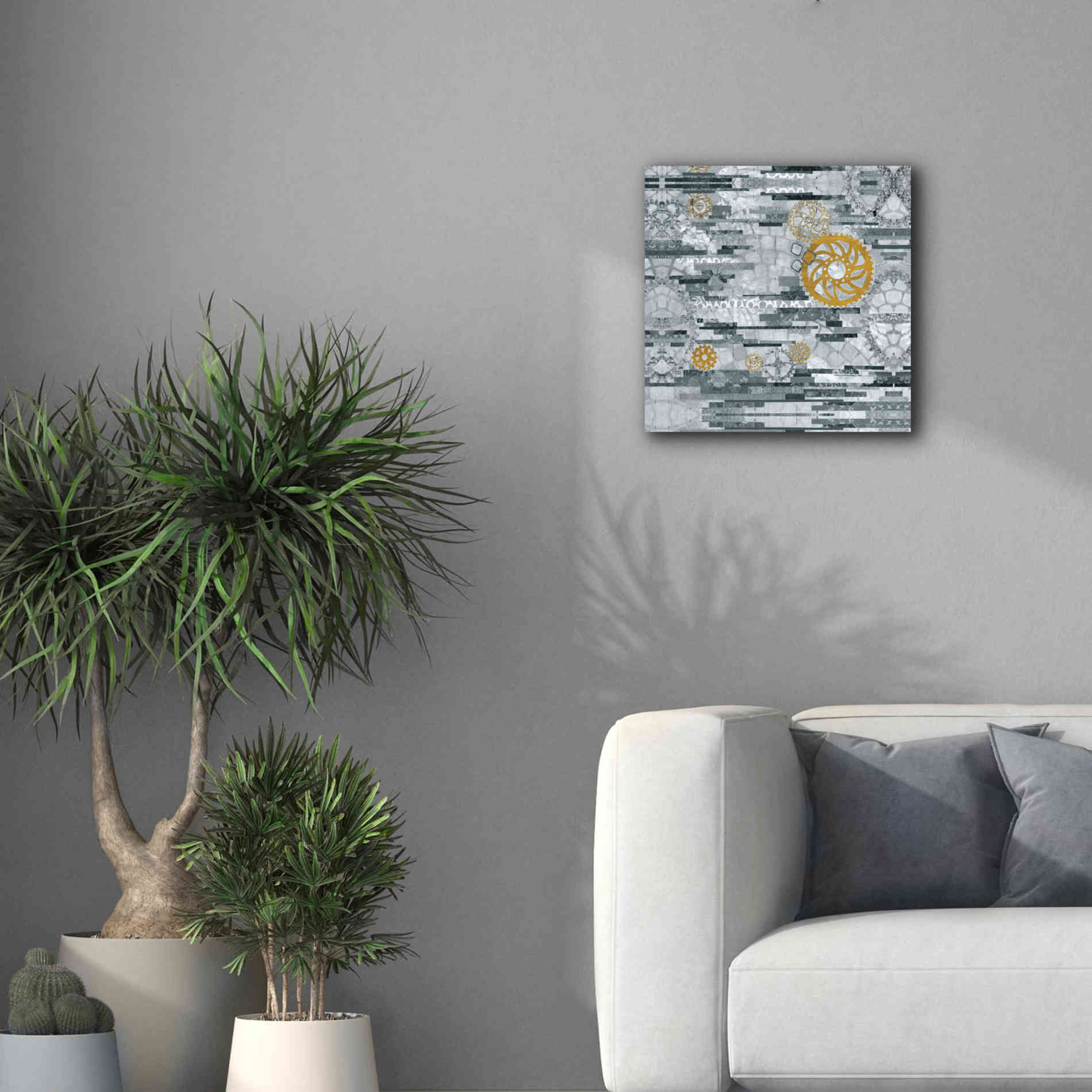 'EU Timetable I BW' by Kathy Ferguson, Canvas Wall Art,18 x 18