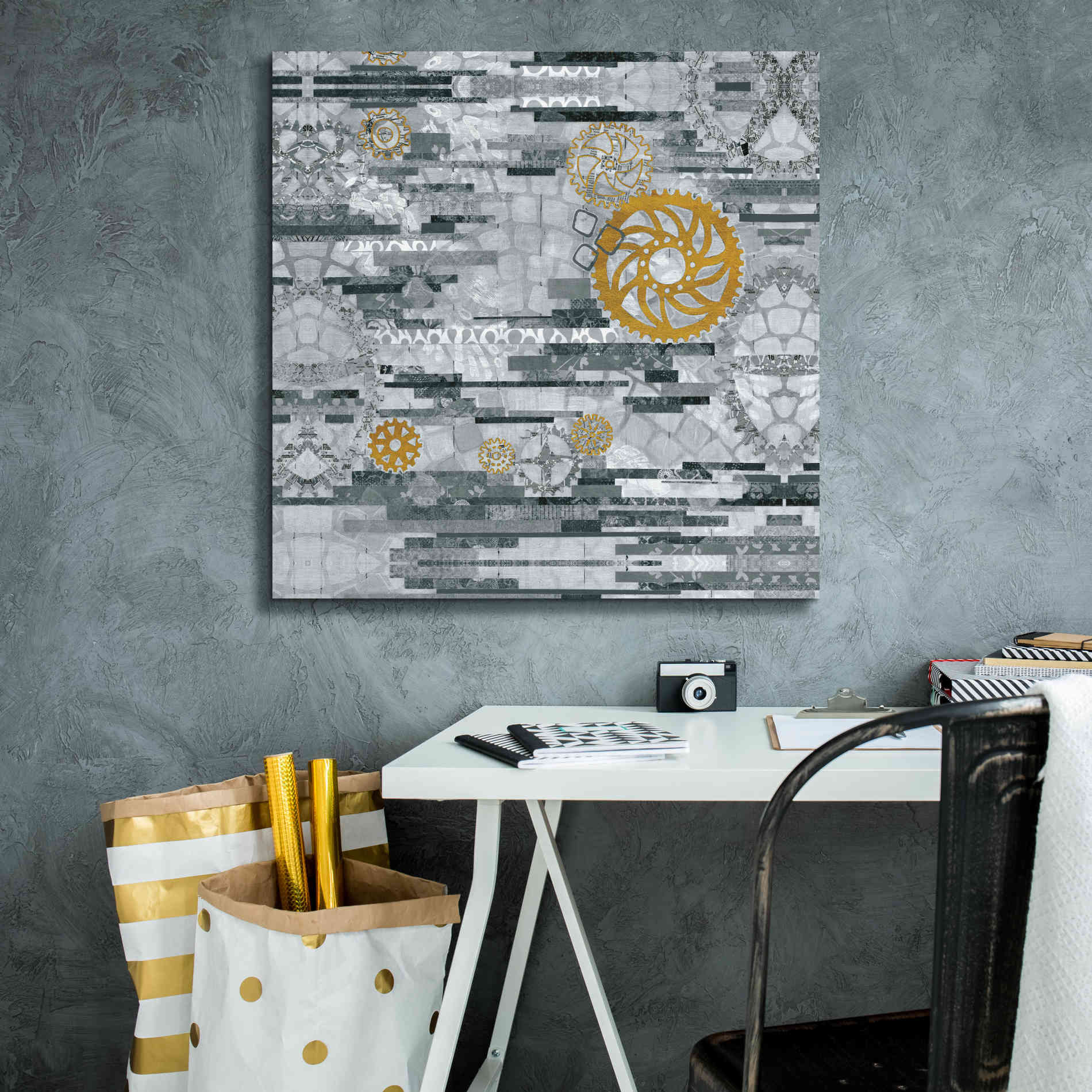 'EU Timetable I BW' by Kathy Ferguson, Canvas Wall Art,26 x 26