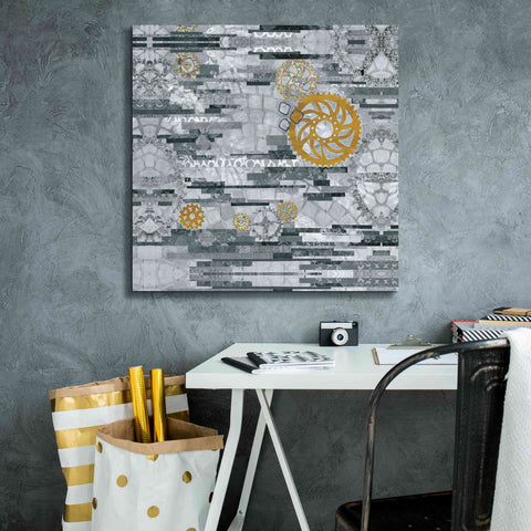 Image of 'EU Timetable I BW' by Kathy Ferguson, Canvas Wall Art,26 x 26