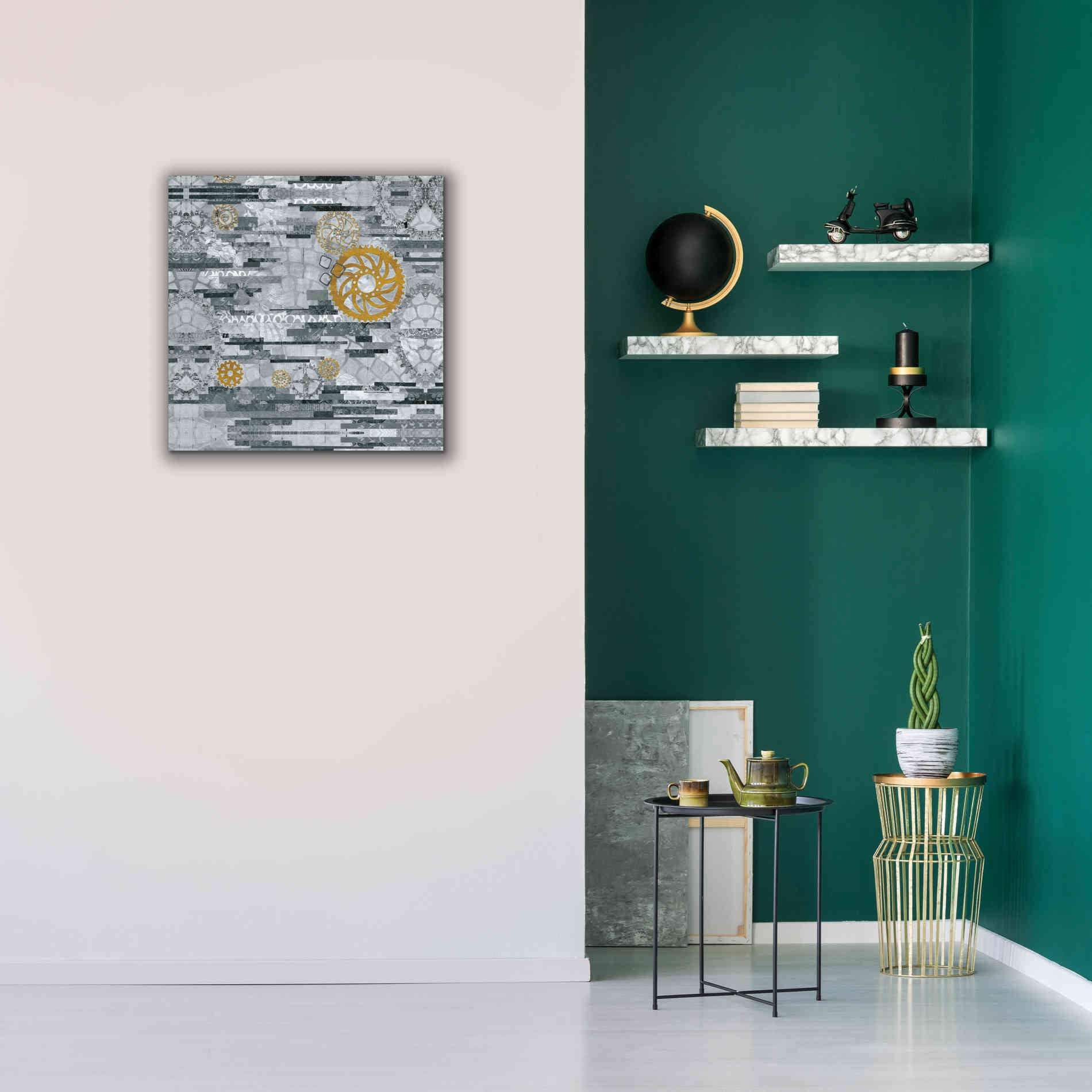 'EU Timetable I BW' by Kathy Ferguson, Canvas Wall Art,26 x 26