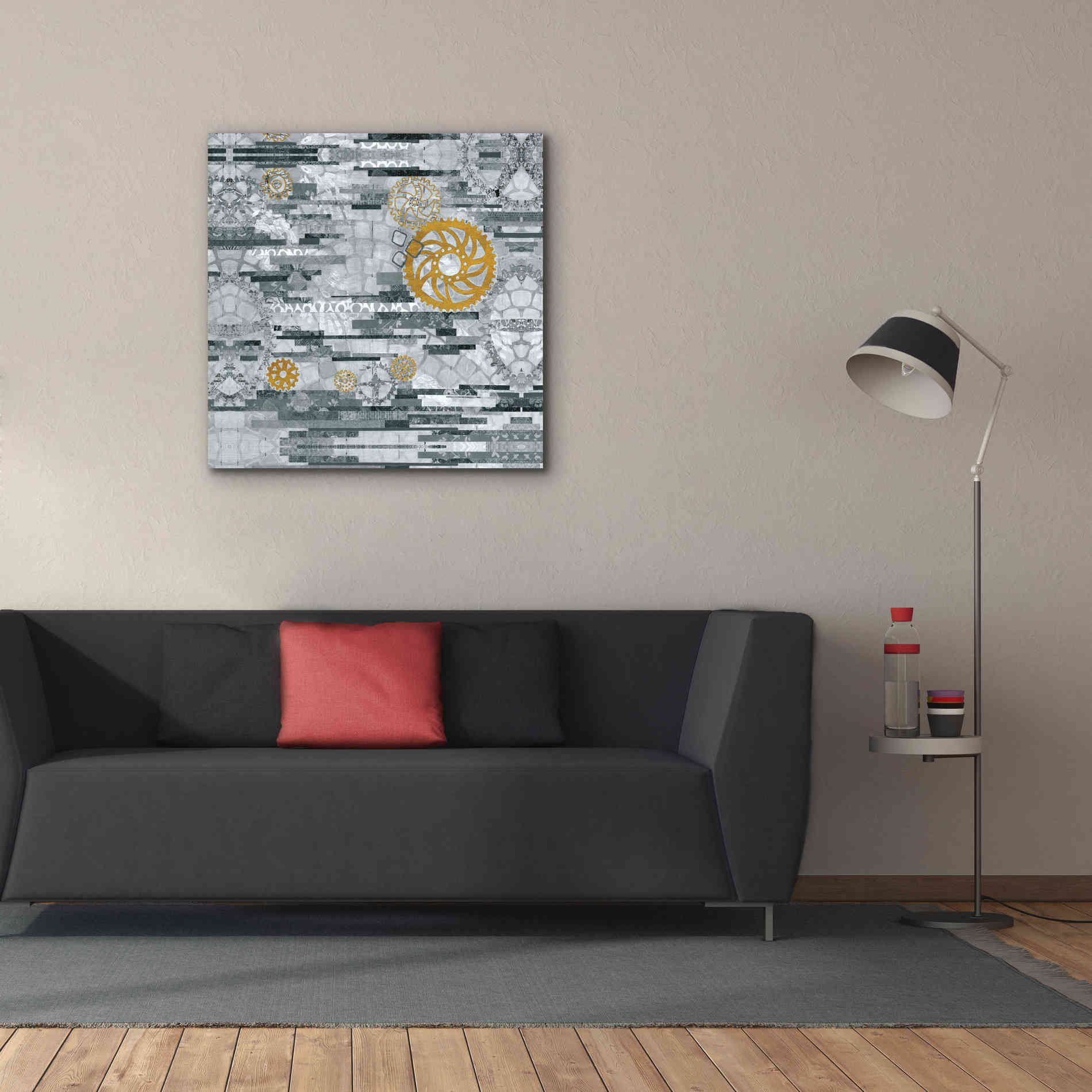 'EU Timetable I BW' by Kathy Ferguson, Canvas Wall Art,37 x 37