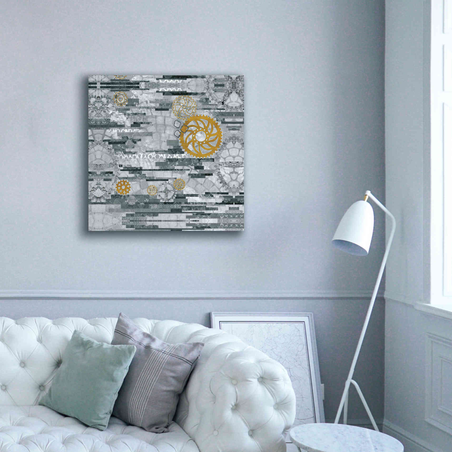 'EU Timetable I BW' by Kathy Ferguson, Canvas Wall Art,37 x 37