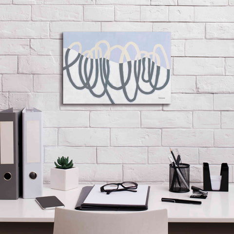 Image of 'Loops III' by Kathy Ferguson, Canvas Wall Art,18 x 12