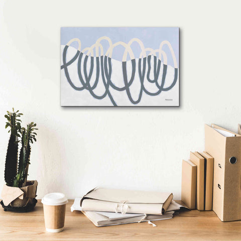 Image of 'Loops III' by Kathy Ferguson, Canvas Wall Art,18 x 12