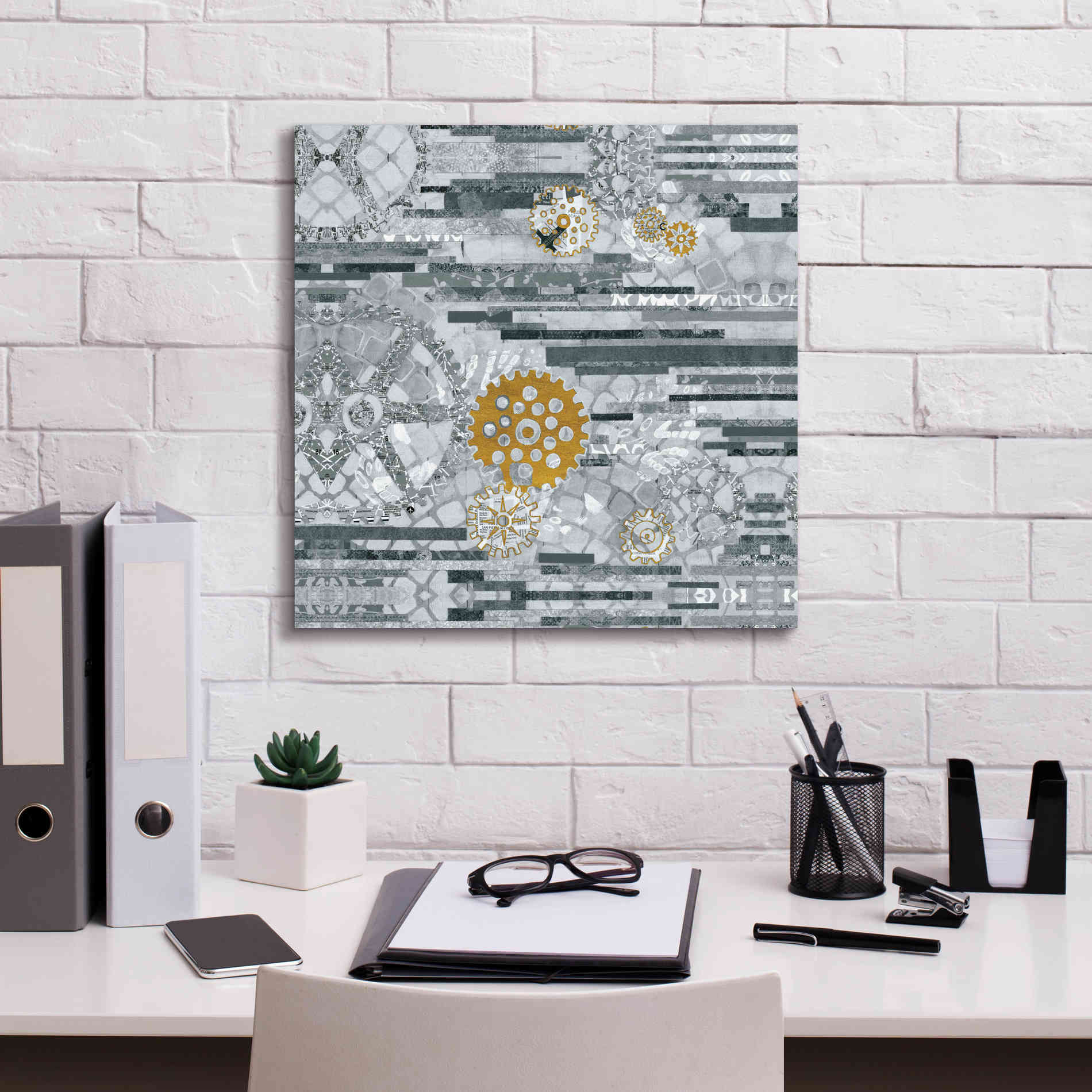 'EU Timetable II BW' by Kathy Ferguson, Canvas Wall Art,18 x 18
