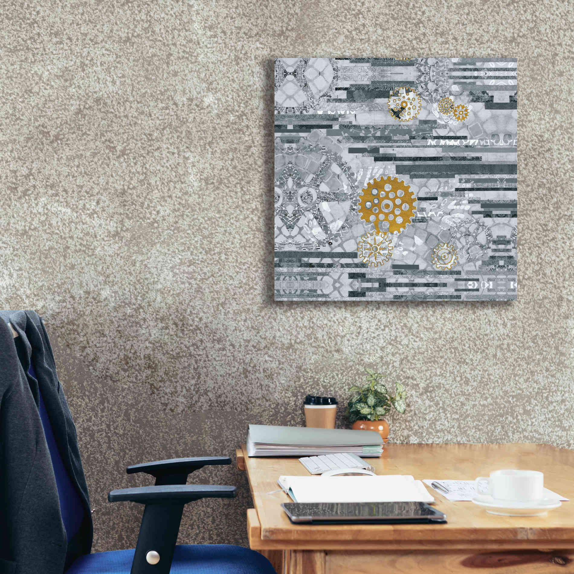 'EU Timetable II BW' by Kathy Ferguson, Canvas Wall Art,26 x 26