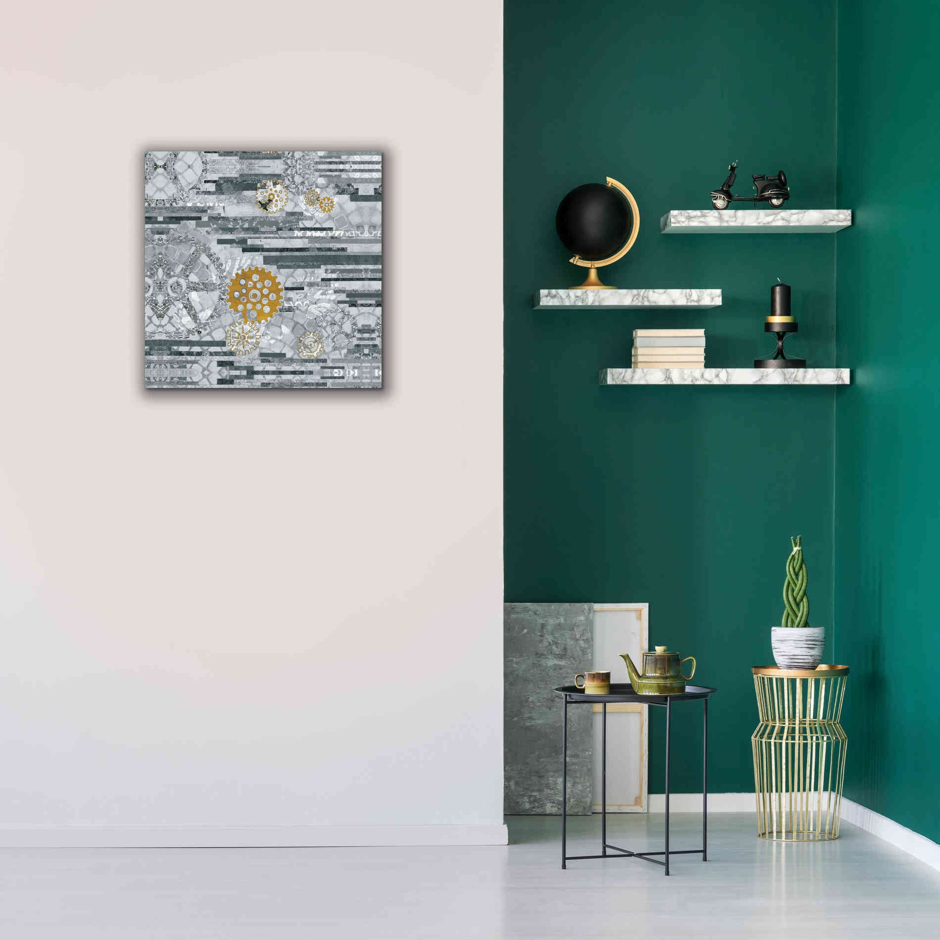 'EU Timetable II BW' by Kathy Ferguson, Canvas Wall Art,26 x 26
