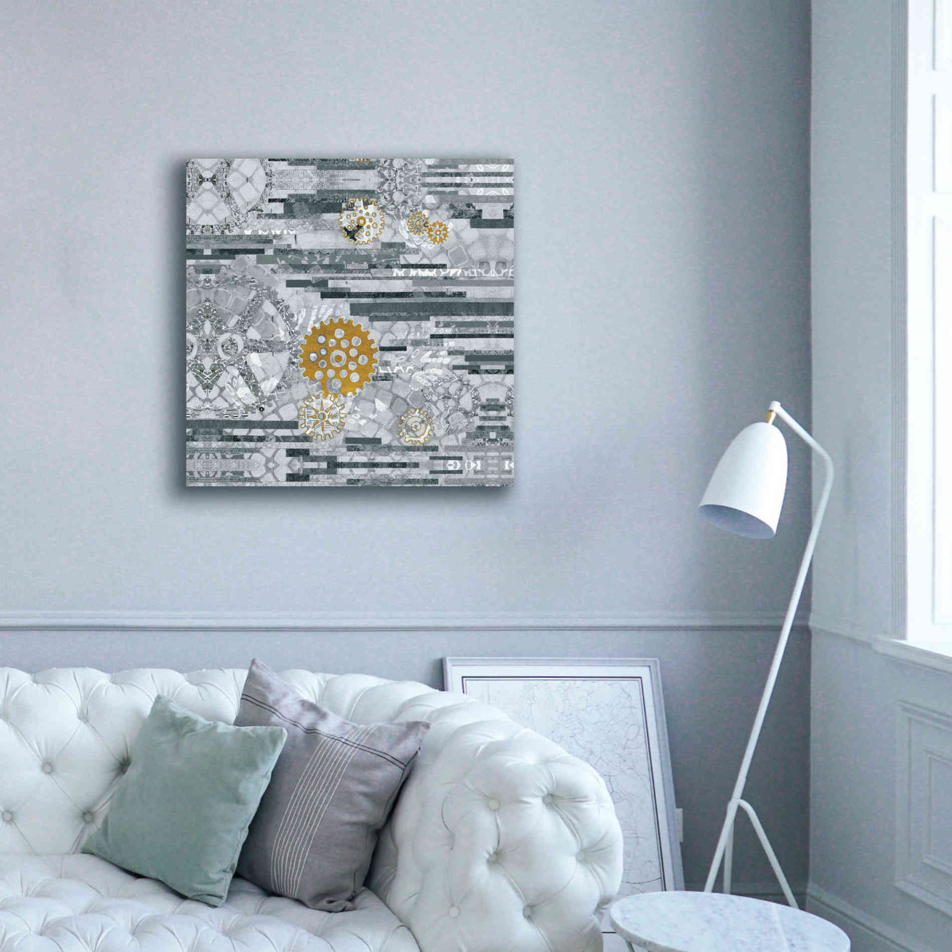 'EU Timetable II BW' by Kathy Ferguson, Canvas Wall Art,37 x 37