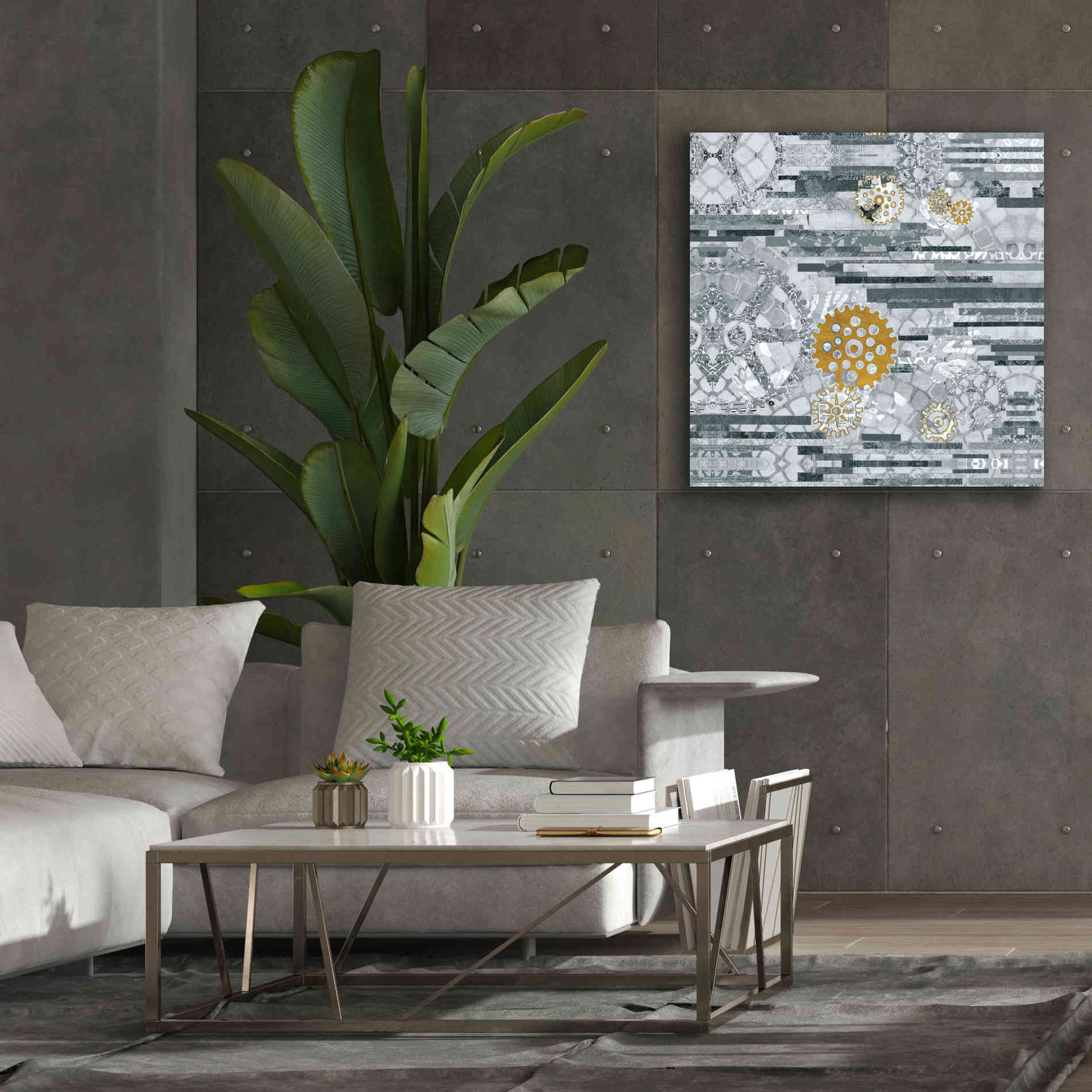 'EU Timetable II BW' by Kathy Ferguson, Canvas Wall Art,37 x 37