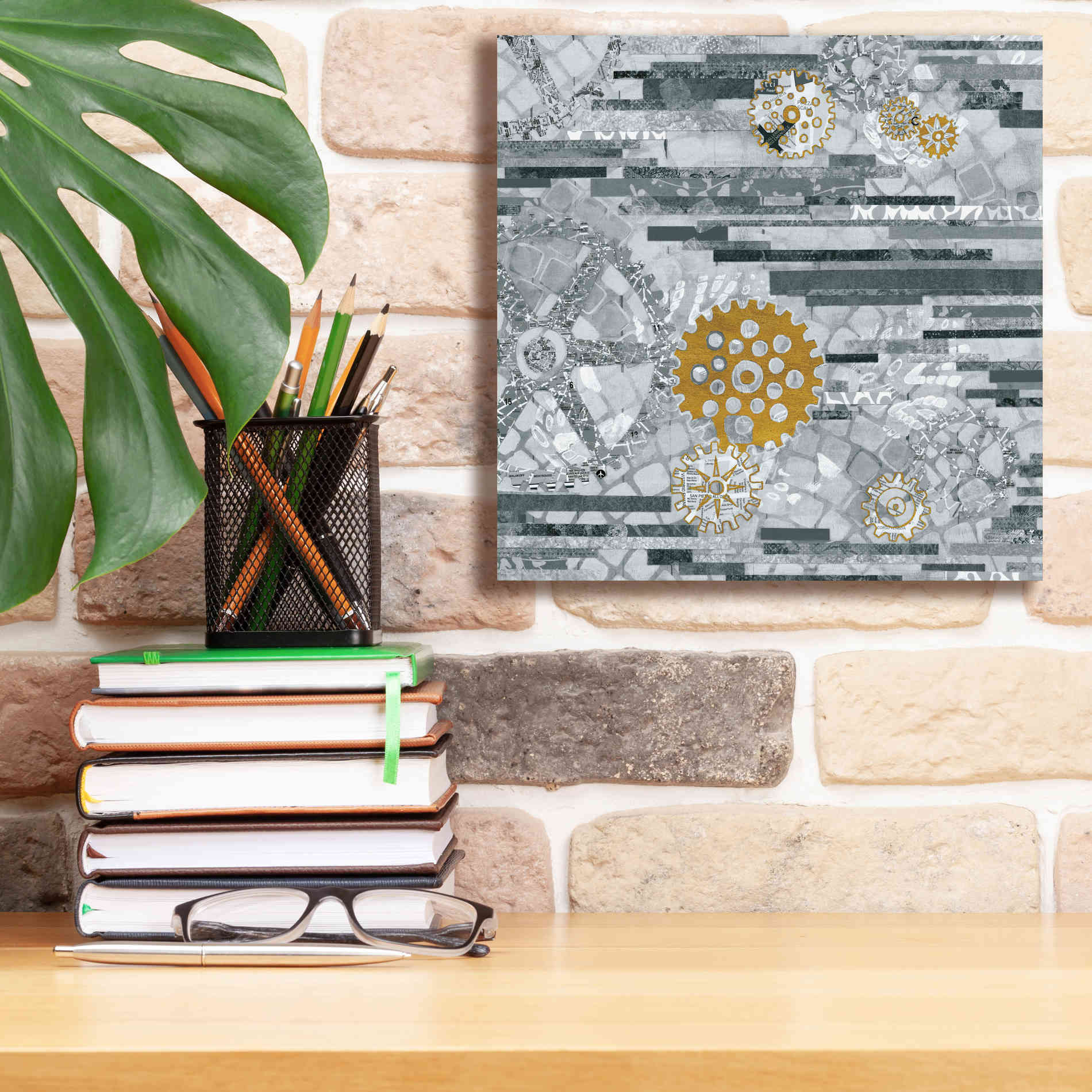 'Abstract Layers IV' by Kathy Ferguson, Canvas Wall Art,12 x 12