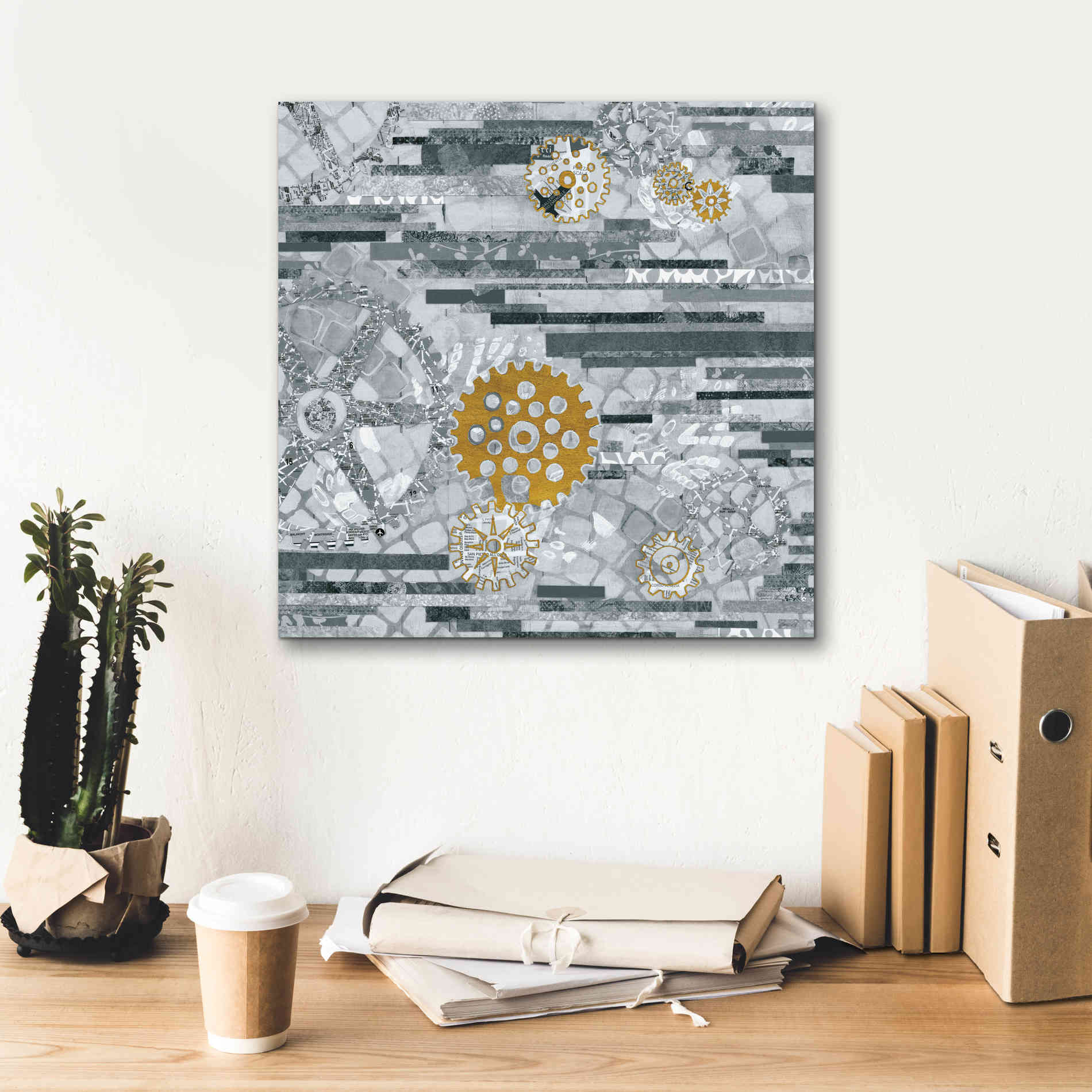 'Abstract Layers IV' by Kathy Ferguson, Canvas Wall Art,18 x 18