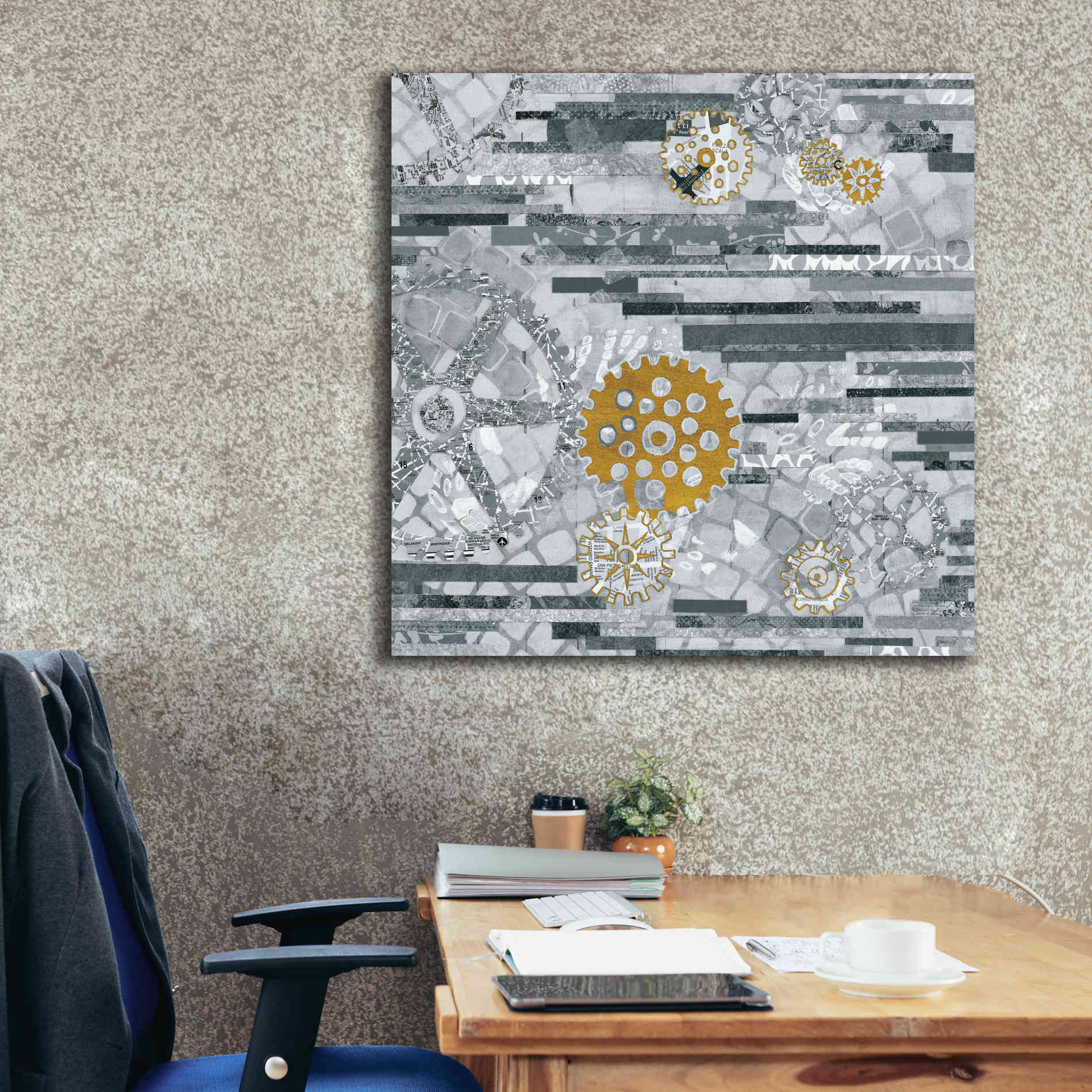 'Abstract Layers IV' by Kathy Ferguson, Canvas Wall Art,37 x 37