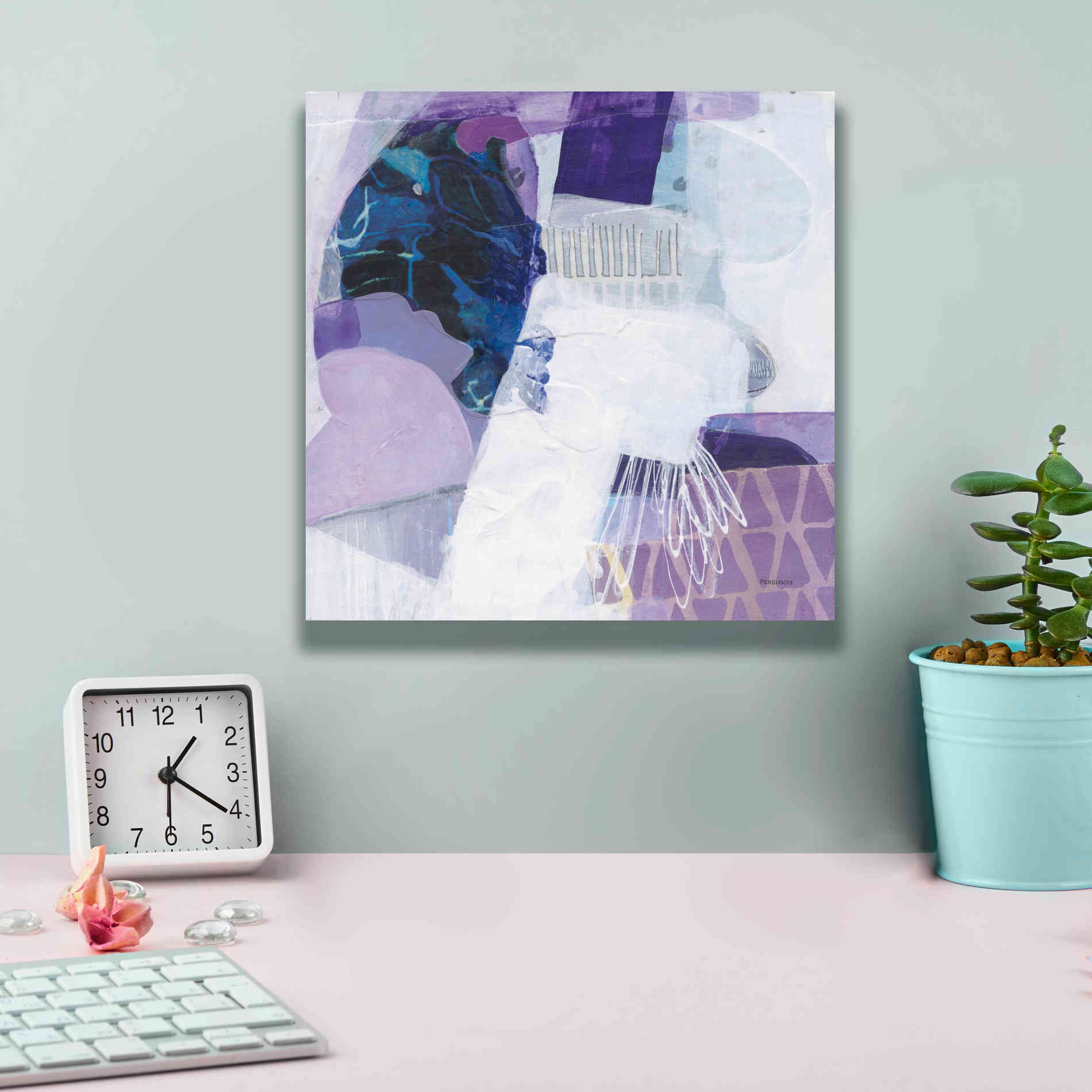 'Abstract Layers III' by Kathy Ferguson, Canvas Wall Art,12 x 12