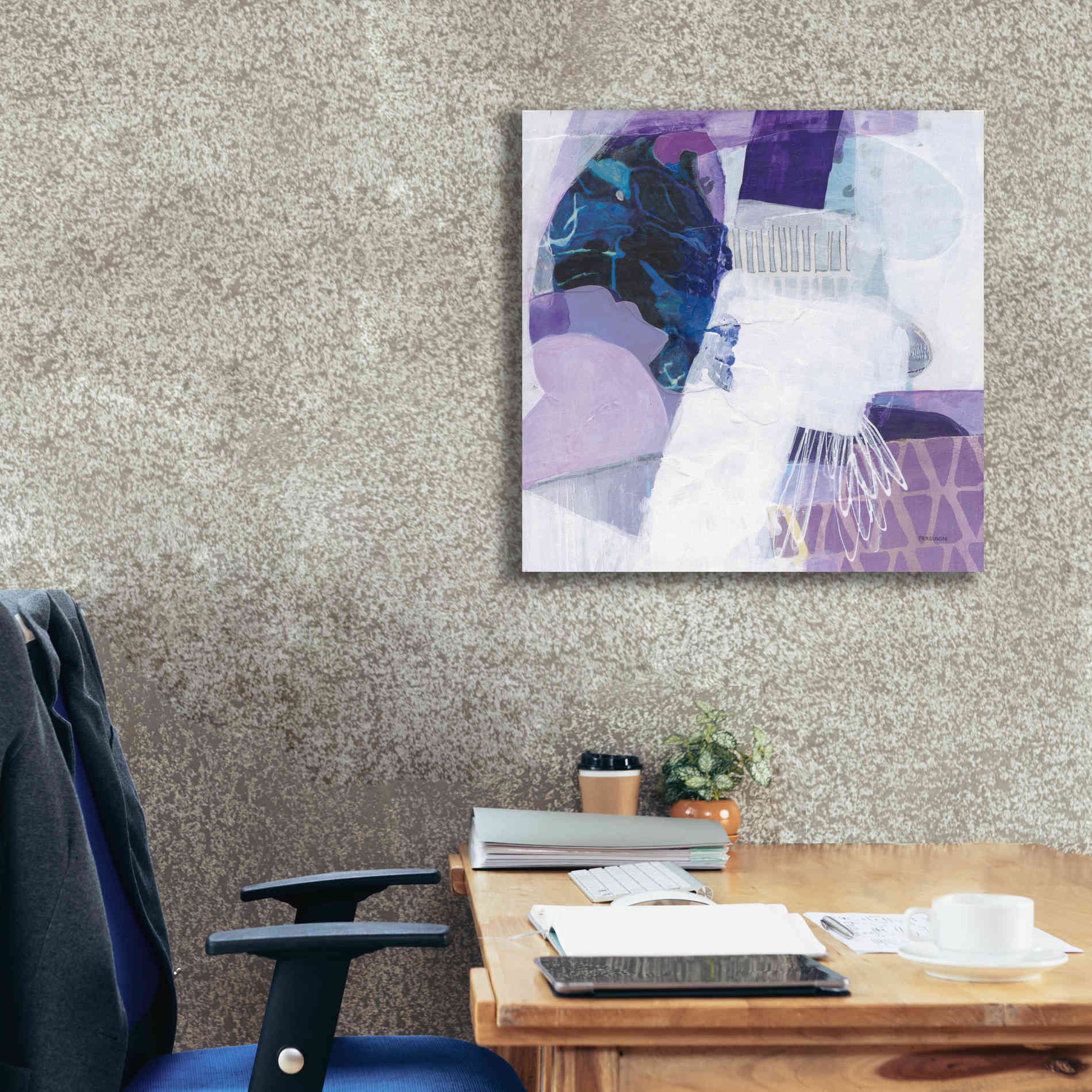 'Abstract Layers III' by Kathy Ferguson, Canvas Wall Art,26 x 26