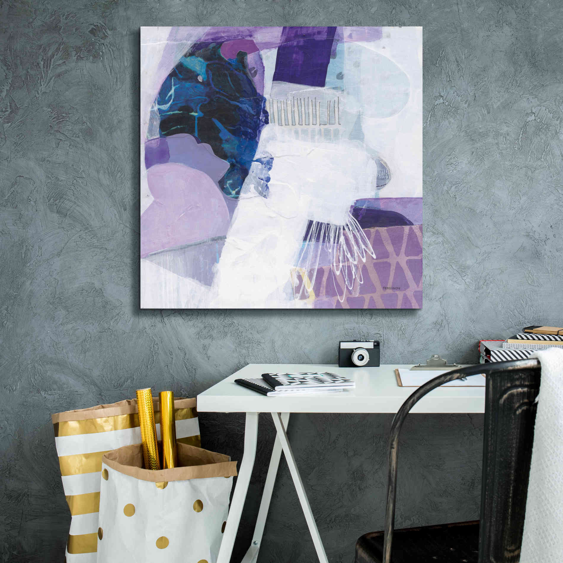 'Abstract Layers III' by Kathy Ferguson, Canvas Wall Art,26 x 26