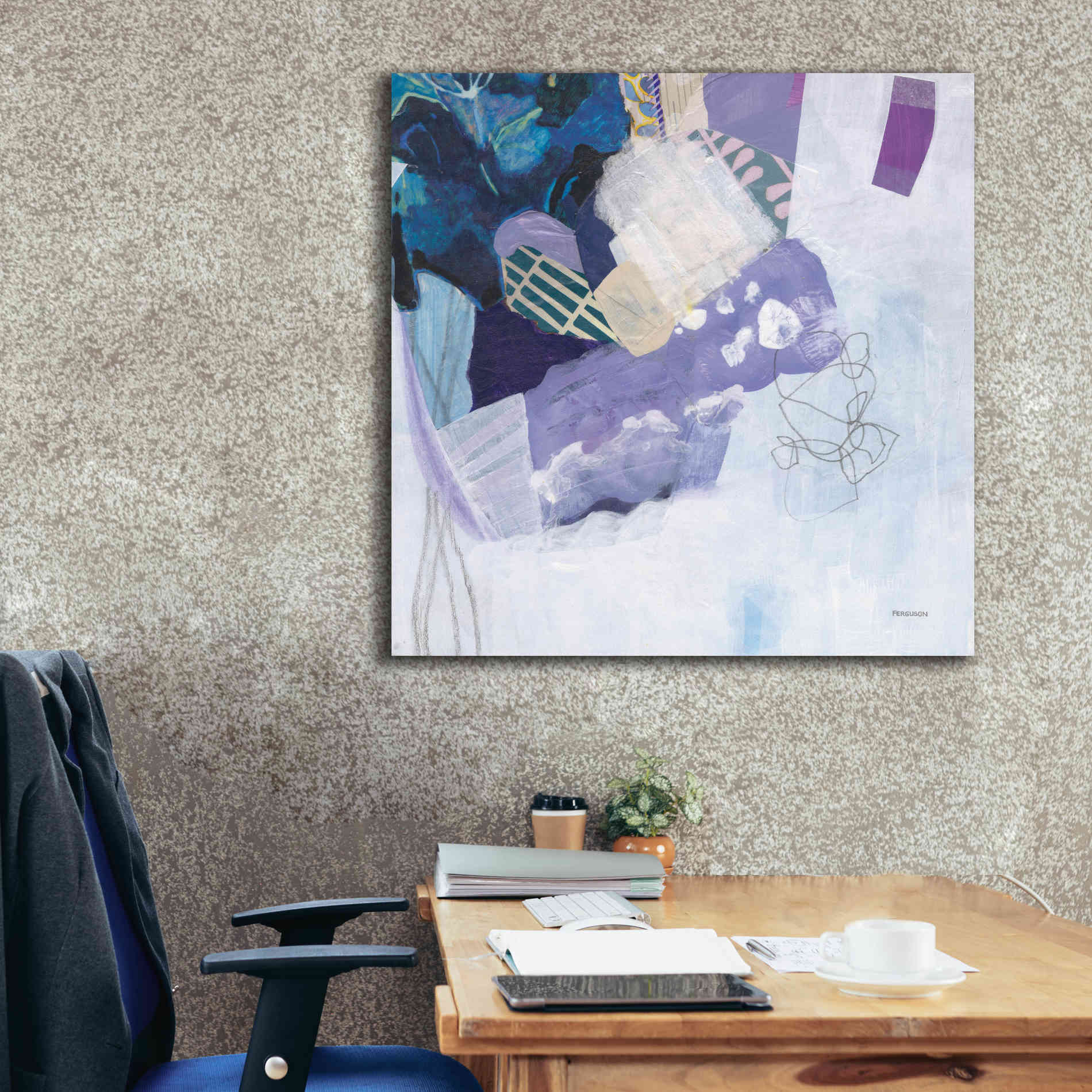'Abstract Layers II' by Kathy Ferguson, Canvas Wall Art,37 x 37