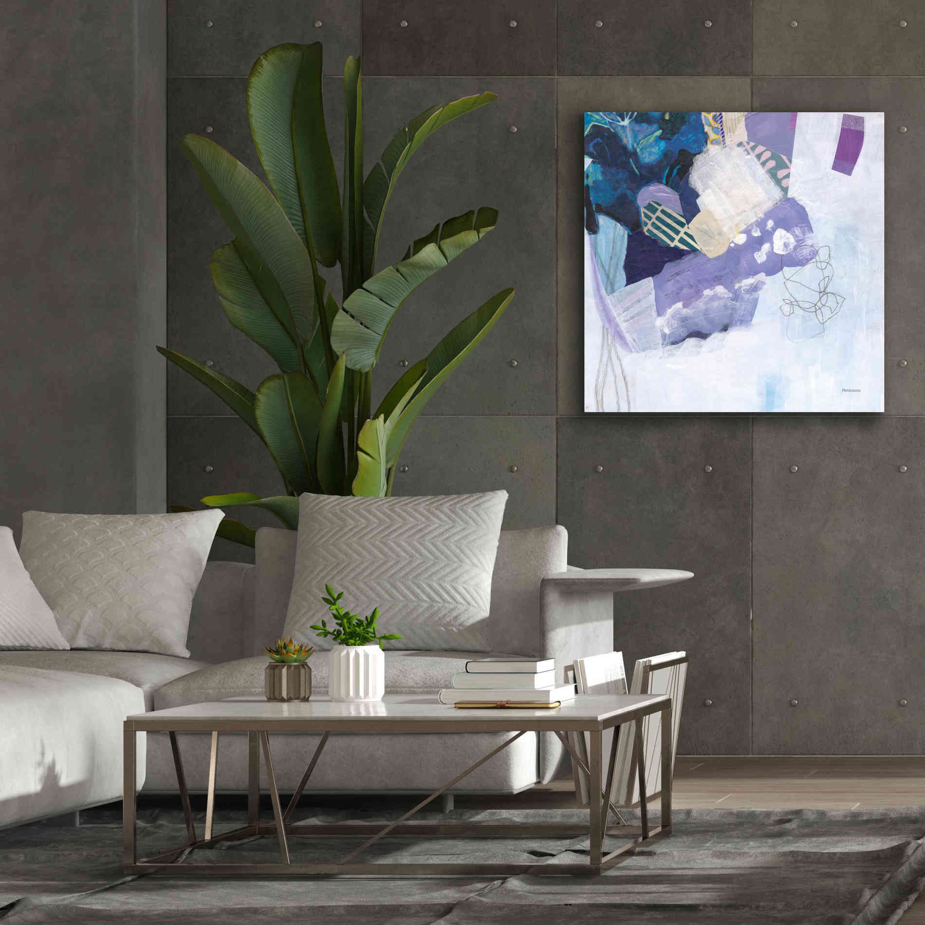 'Abstract Layers II' by Kathy Ferguson, Canvas Wall Art,37 x 37
