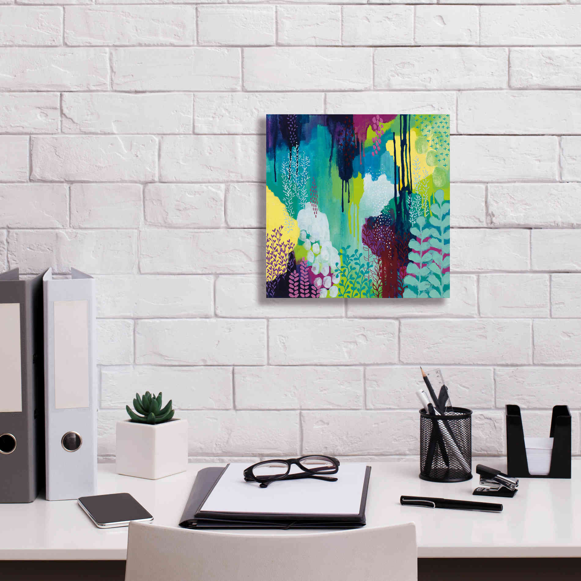 'Jewel Forest I' by Kathy Ferguson, Canvas Wall Art,12 x 12