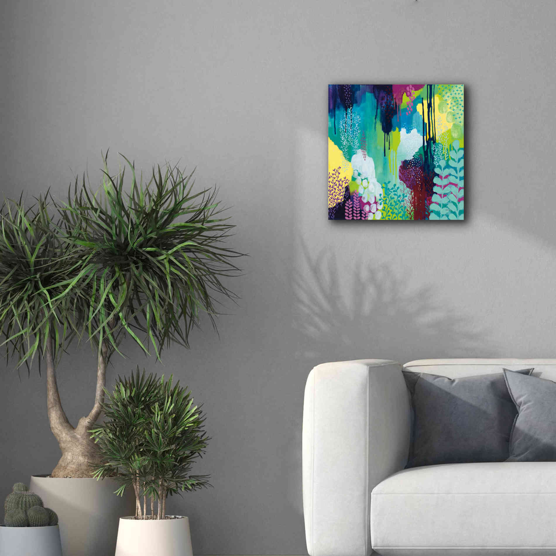 'Jewel Forest I' by Kathy Ferguson, Canvas Wall Art,18 x 18