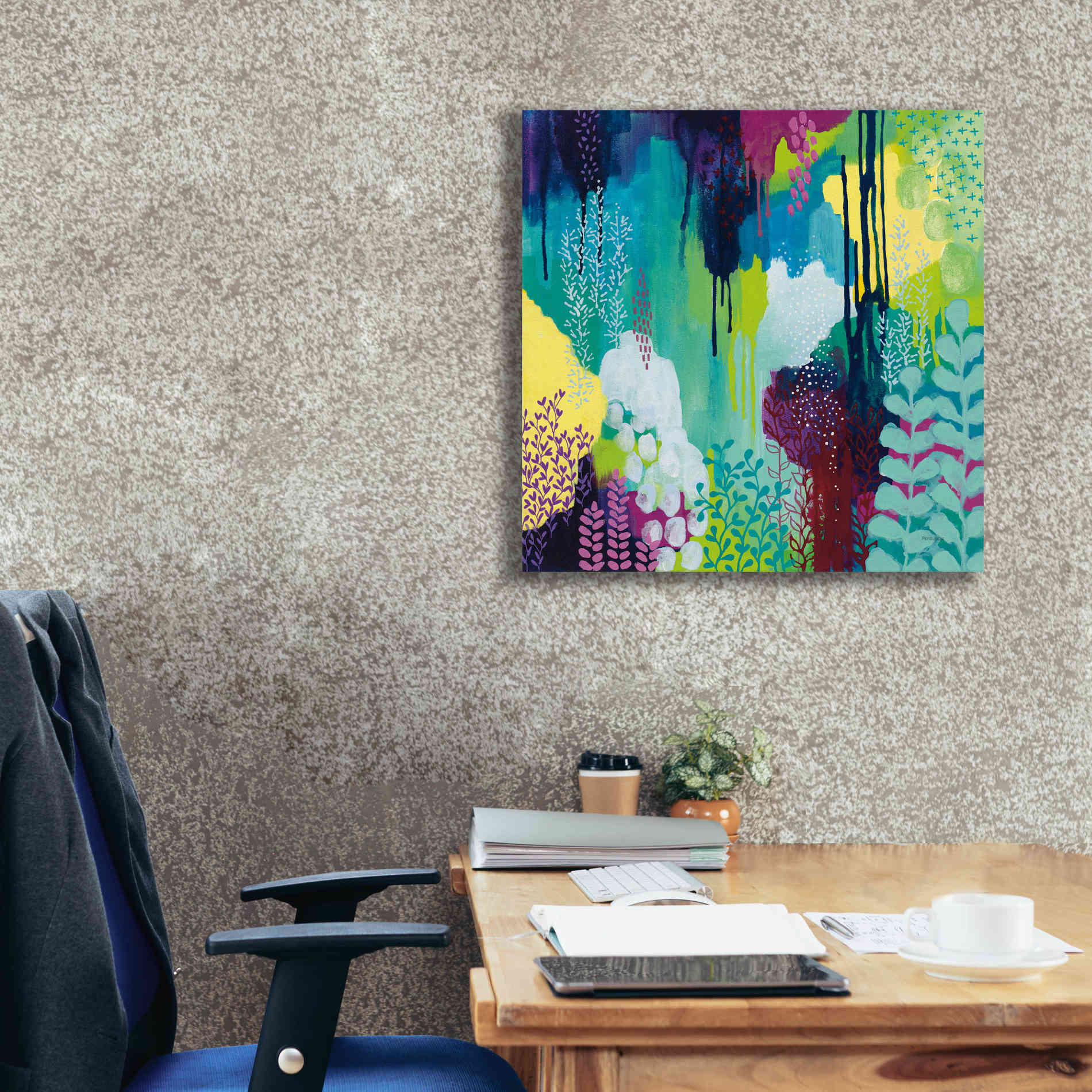 'Jewel Forest I' by Kathy Ferguson, Canvas Wall Art,26 x 26