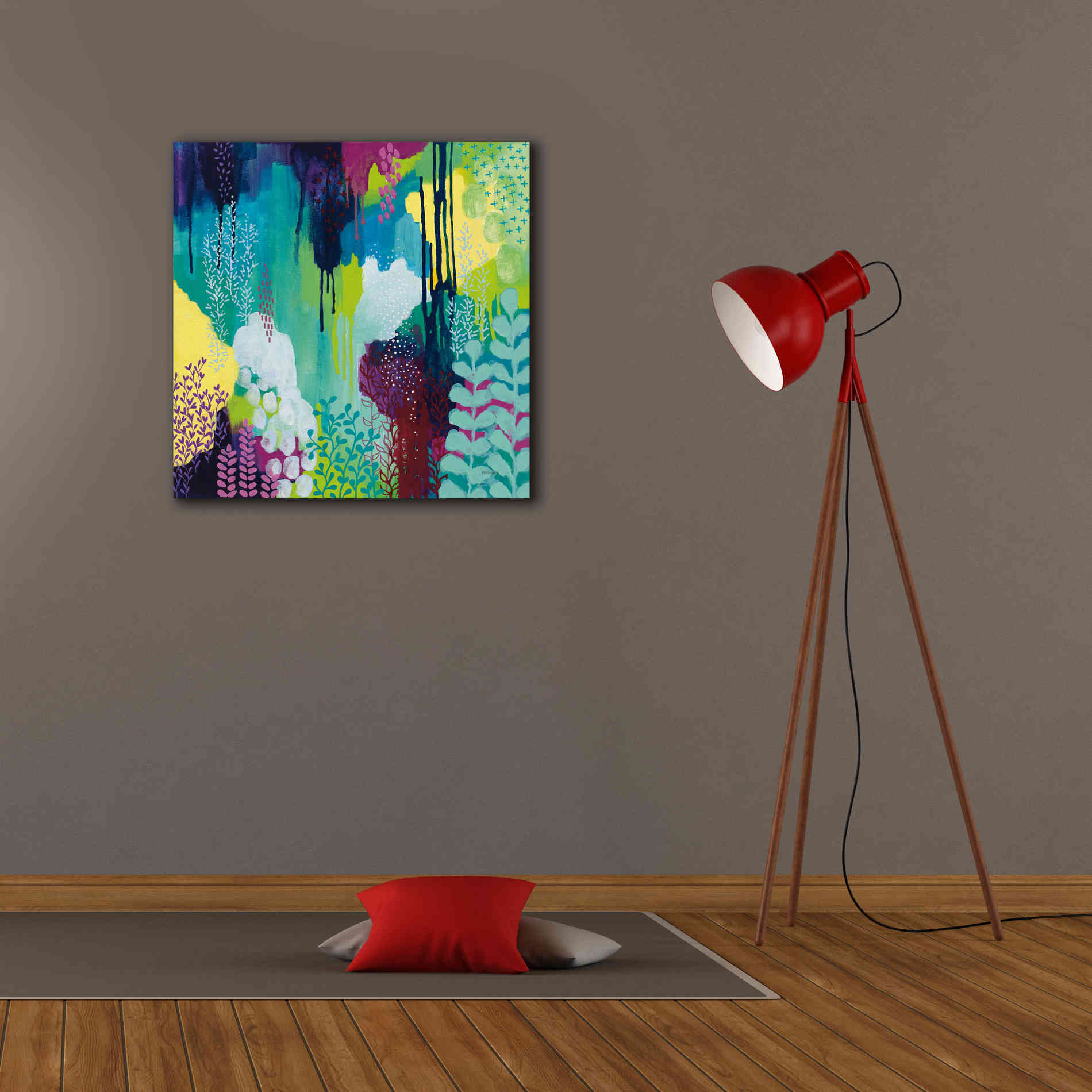 'Jewel Forest I' by Kathy Ferguson, Canvas Wall Art,26 x 26