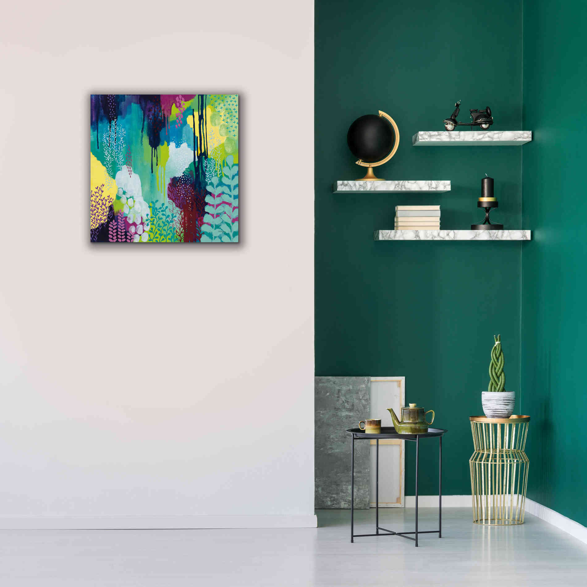 'Jewel Forest I' by Kathy Ferguson, Canvas Wall Art,26 x 26
