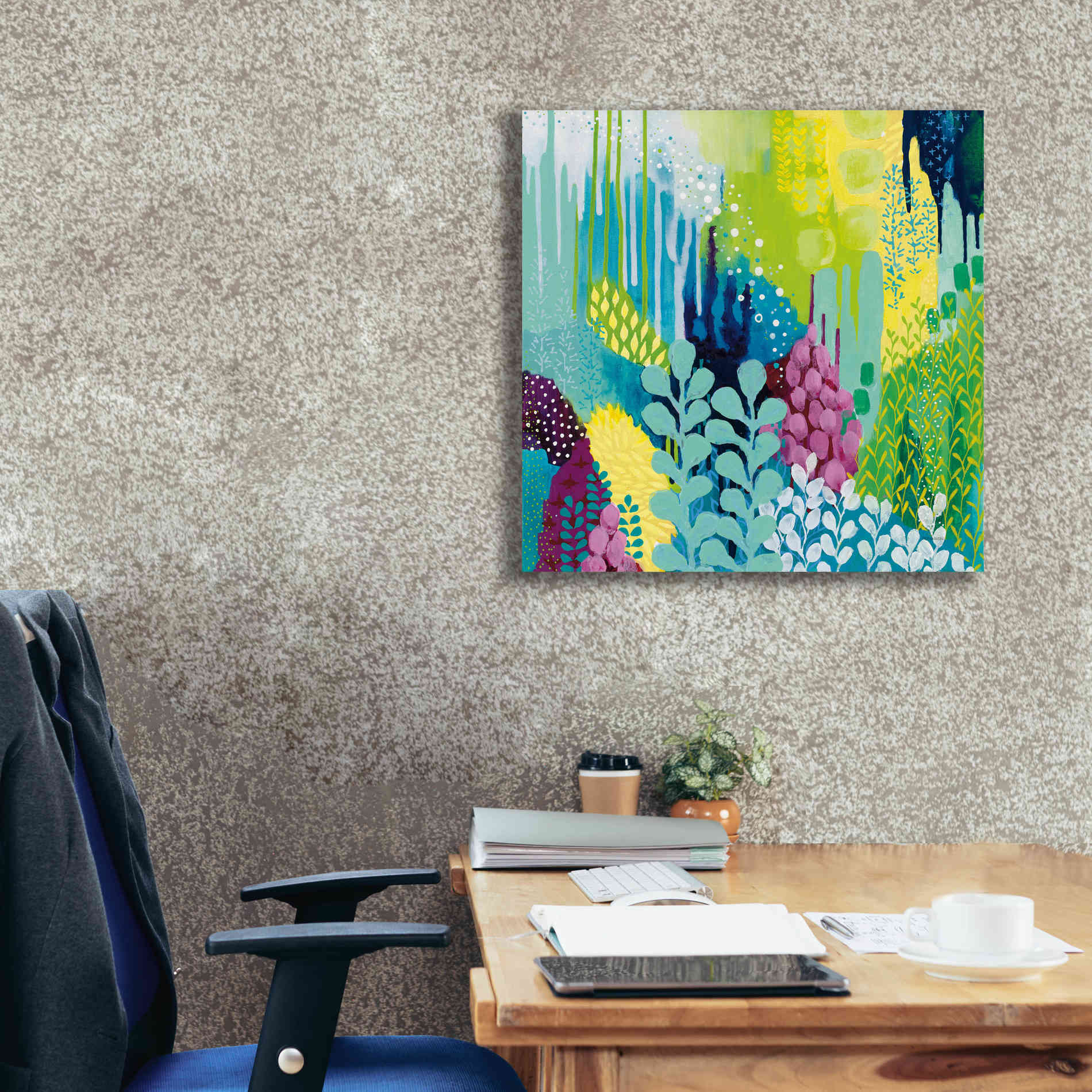 'Jewel Forest II' by Kathy Ferguson, Canvas Wall Art,26 x 26