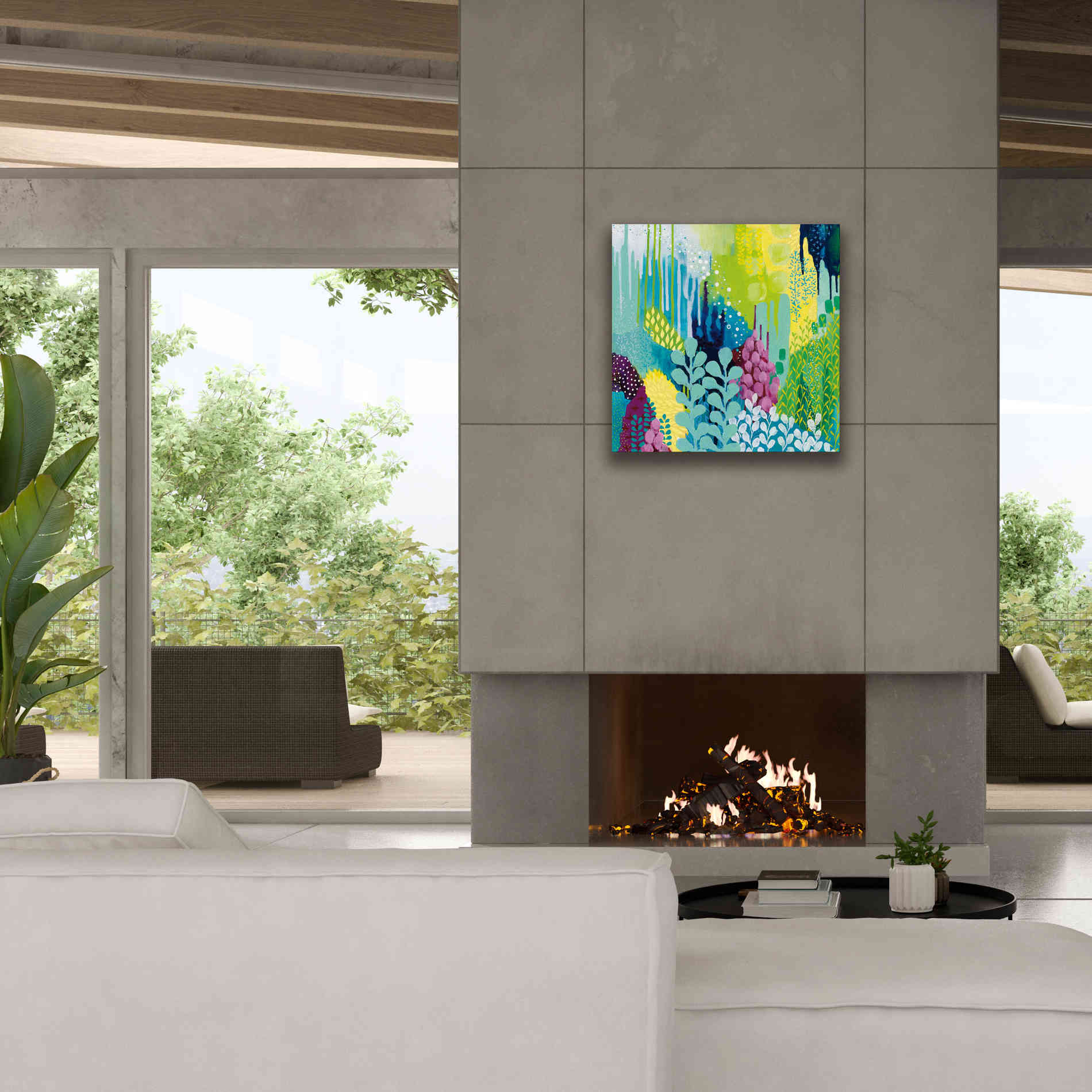 'Jewel Forest II' by Kathy Ferguson, Canvas Wall Art,26 x 26