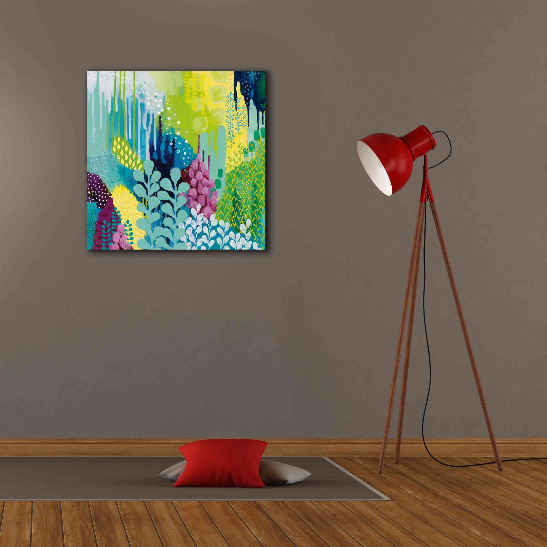 'Jewel Forest II' by Kathy Ferguson, Canvas Wall Art,26 x 26