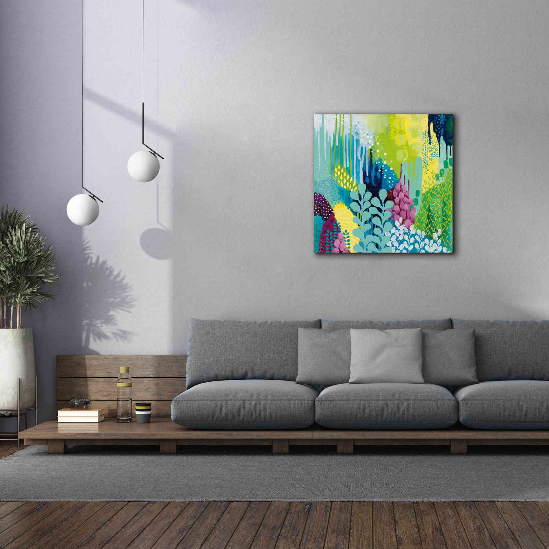 'Jewel Forest II' by Kathy Ferguson, Canvas Wall Art,37 x 37